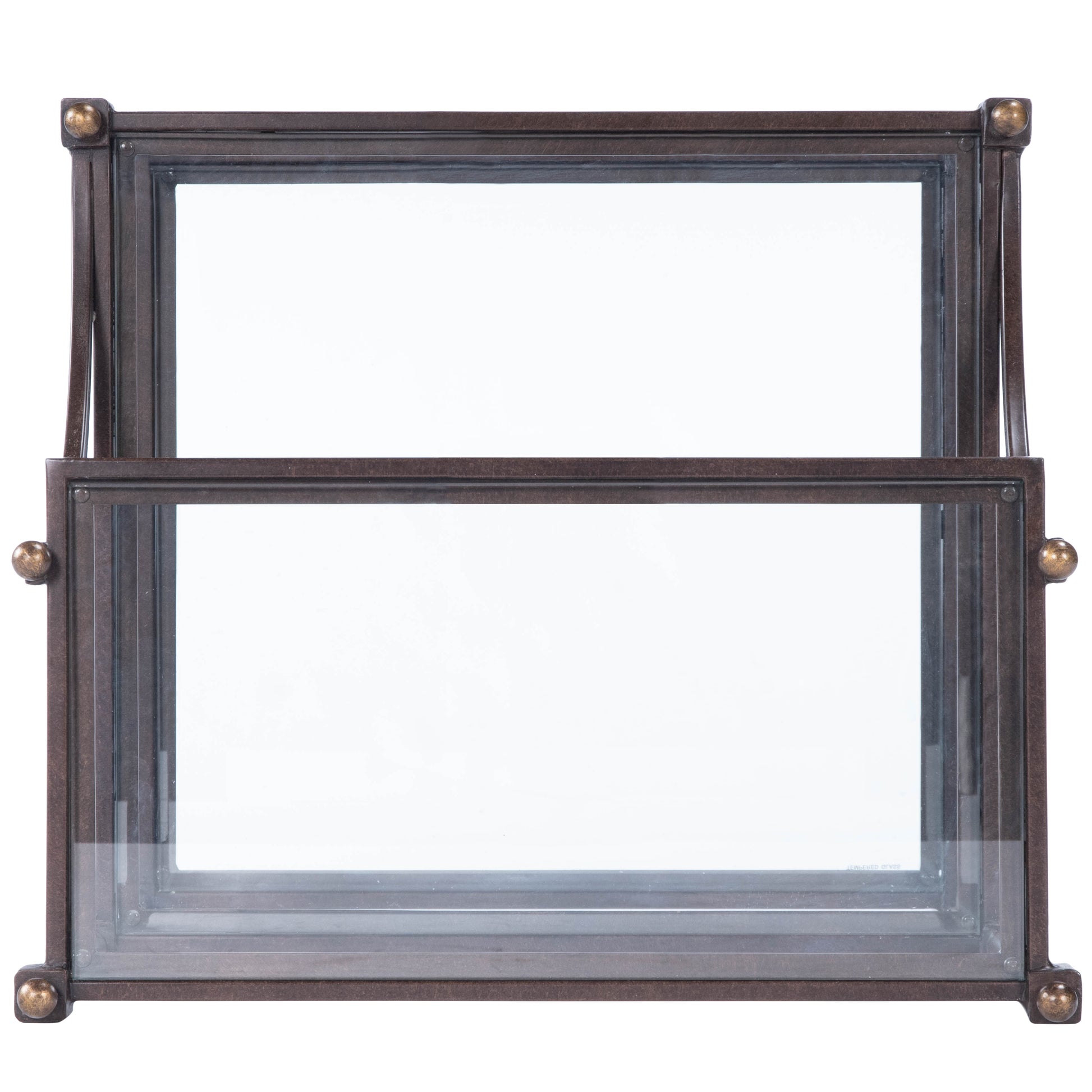 Butler Specialty Company Peninsula Metal & Glass Side Table, Bronze