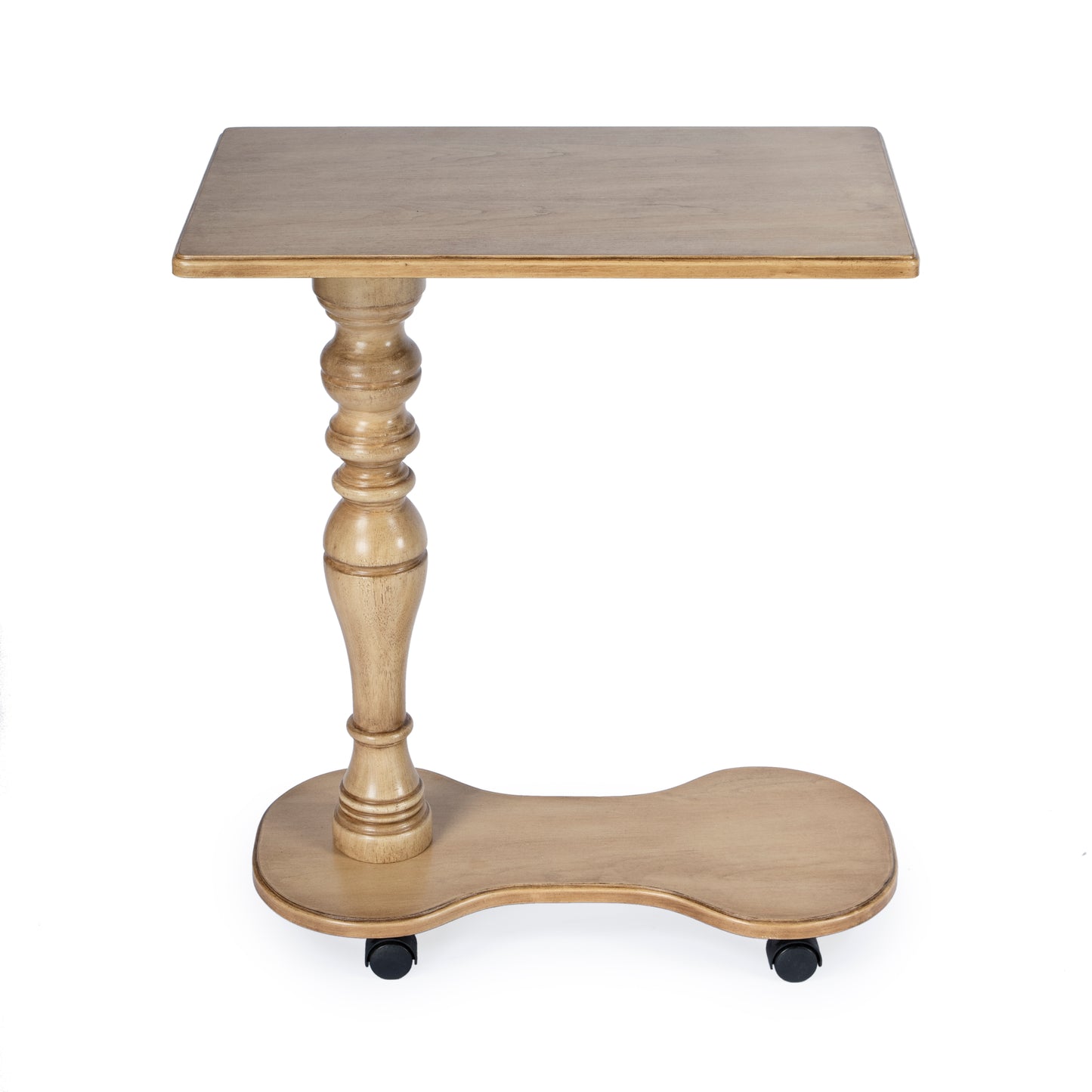 Butler Specialty Company Mabry 24 in. W Rectangular Mobile Tray Table on Casters, Beige