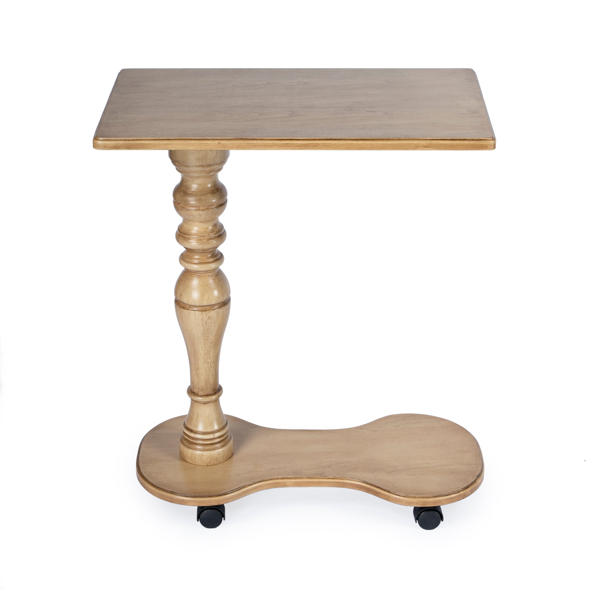 Butler Specialty Company Mabry 24 in. W Rectangular Mobile Tray Table on Casters, Beige