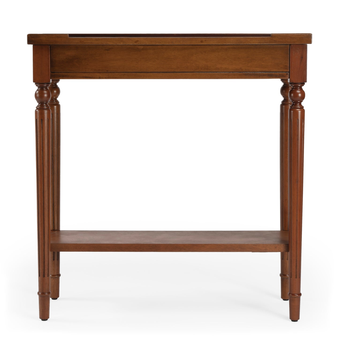Butler Specialty Company Aubrey 29 in. W Rectangular Console Table with Lower Open Shelf, Medium Brown
