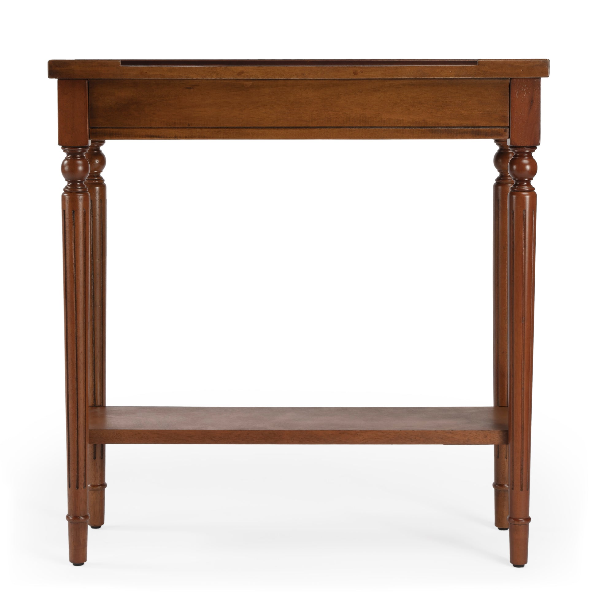 Butler Specialty Company Aubrey 29 in. W Rectangular Console Table with Lower Open Shelf, Medium Brown