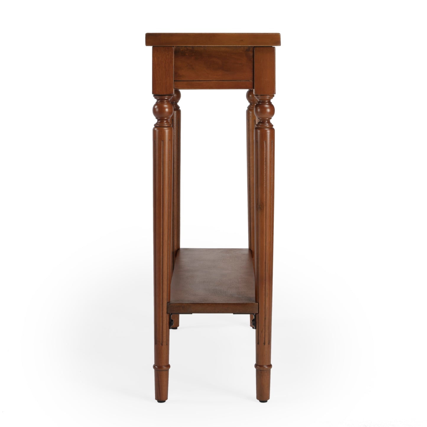 Butler Specialty Company Aubrey 29 in. W Rectangular Console Table with Lower Open Shelf, Medium Brown