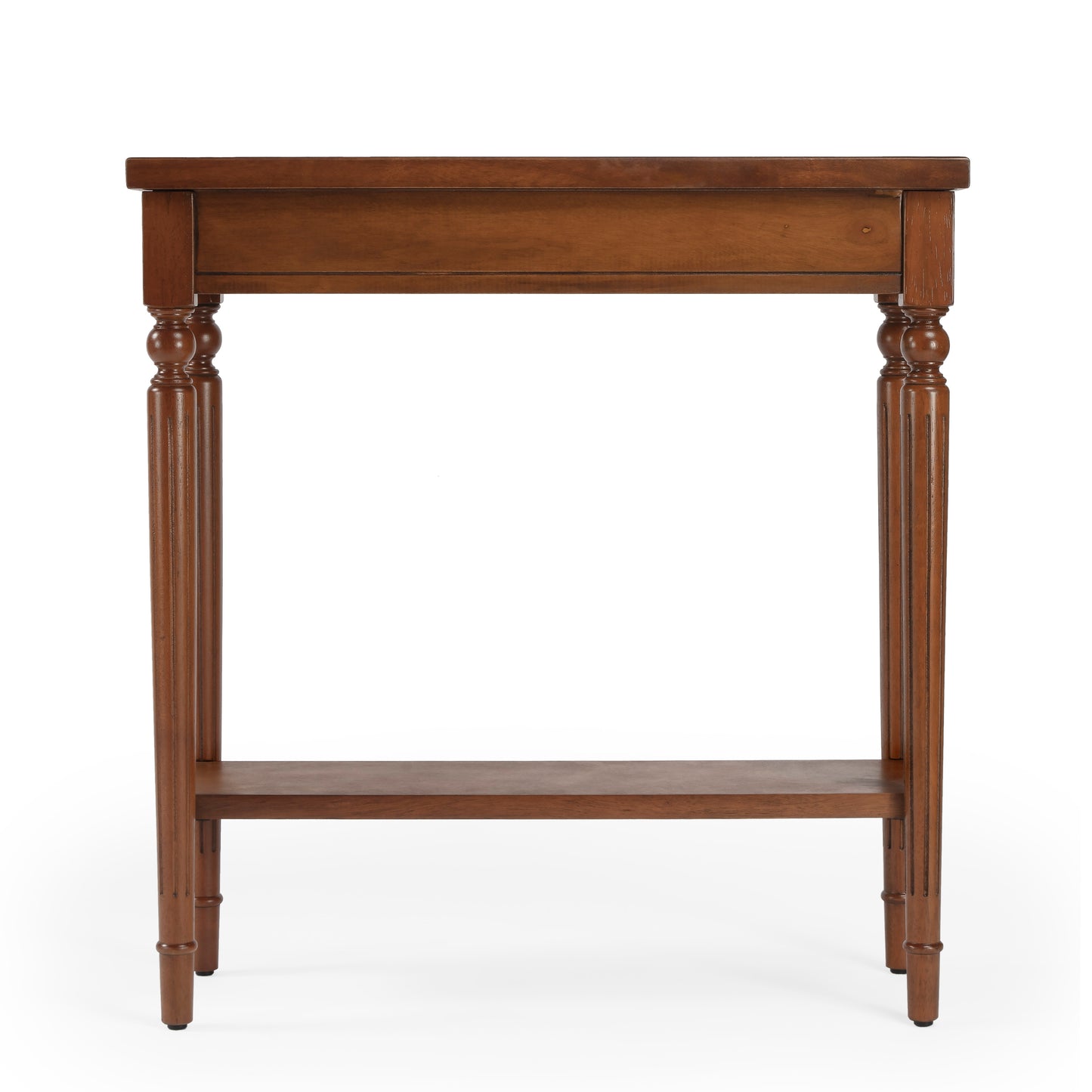 Butler Specialty Company Aubrey 29 in. W Rectangular Console Table with Lower Open Shelf, Medium Brown