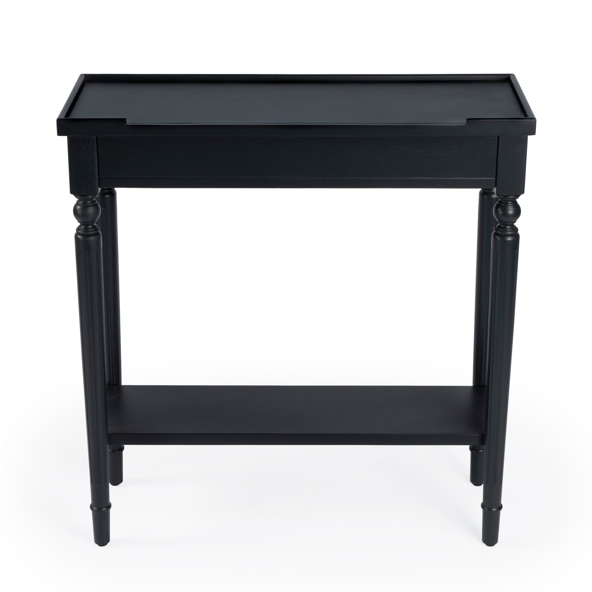 Butler Specialty Company Aubrey 29 in. W Rectangular Console Table with Lower Open Shelf, Black