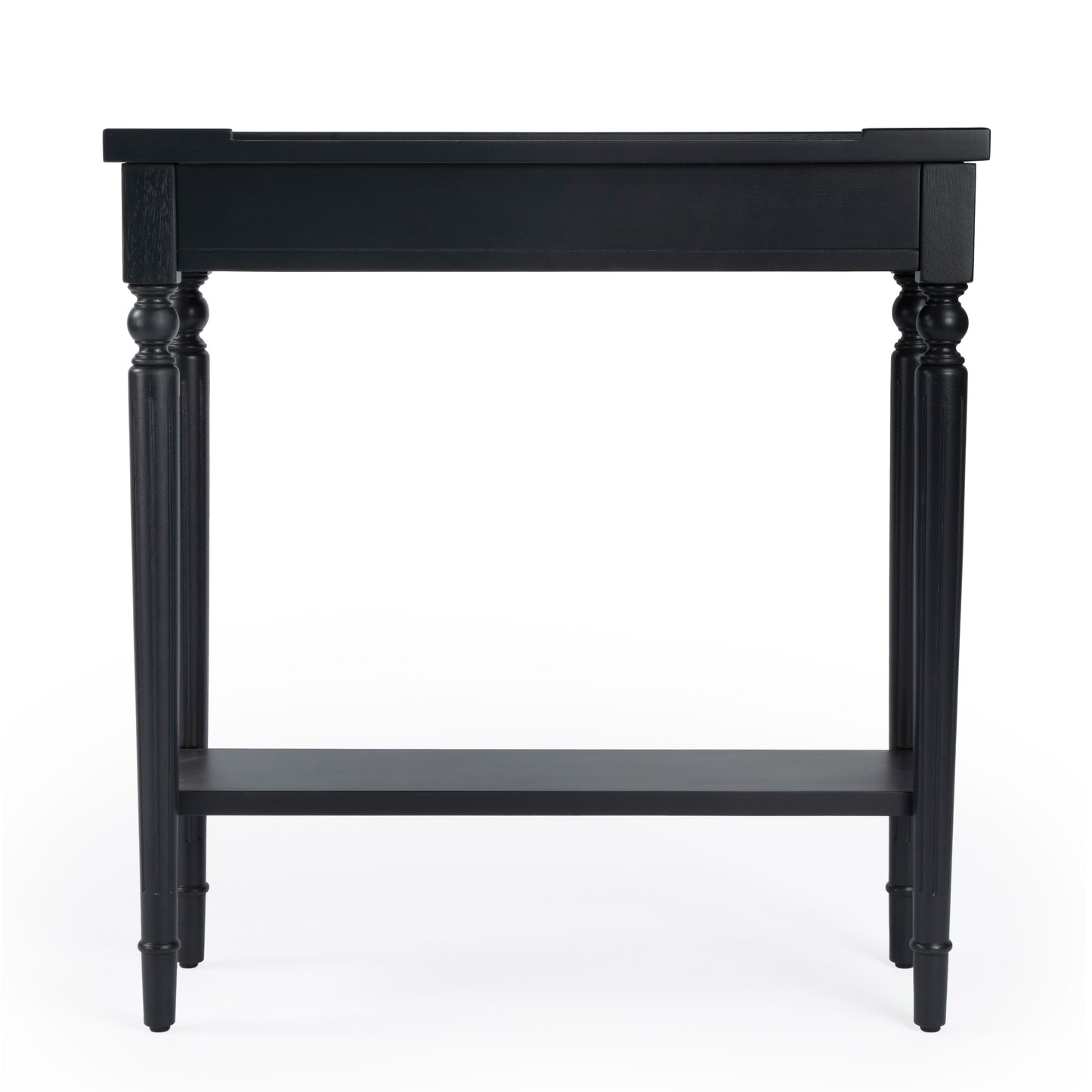 Butler Specialty Company Aubrey 29 in. W Rectangular Console Table with Lower Open Shelf, Black