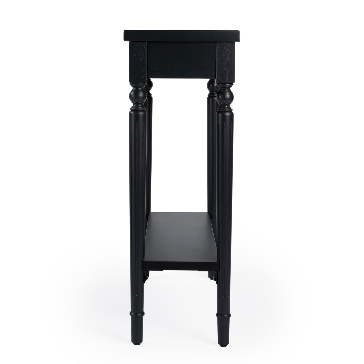 Butler Specialty Company Aubrey 29 in. W Rectangular Console Table with Lower Open Shelf, Black