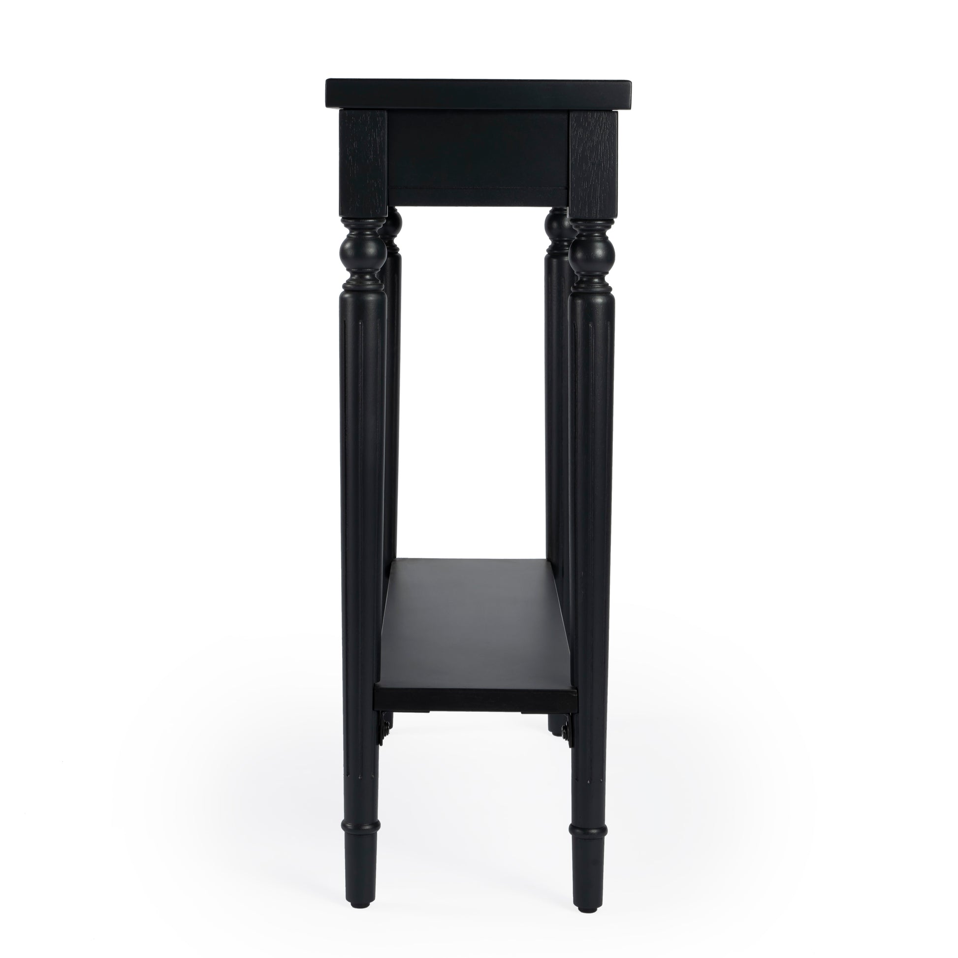 Butler Specialty Company Aubrey 29 in. W Rectangular Console Table with Lower Open Shelf, Black