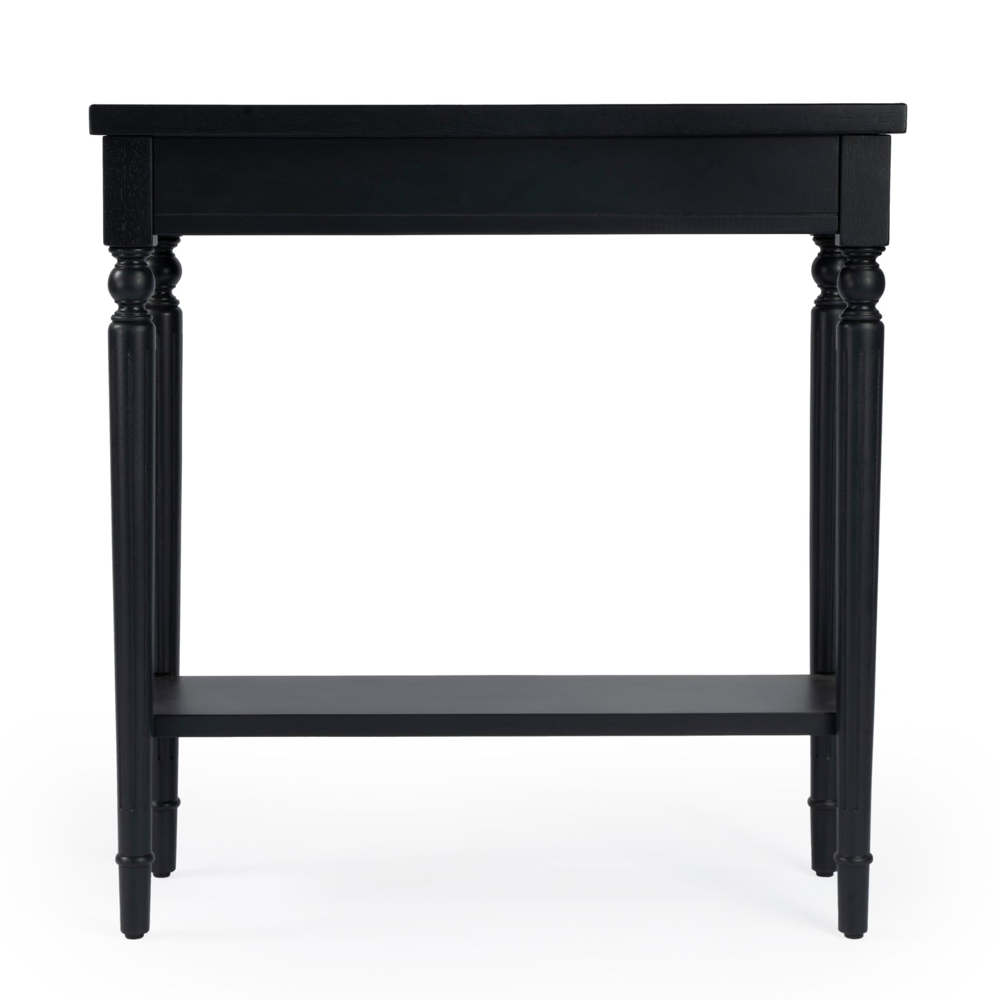 Butler Specialty Company Aubrey 29 in. W Rectangular Console Table with Lower Open Shelf, Black