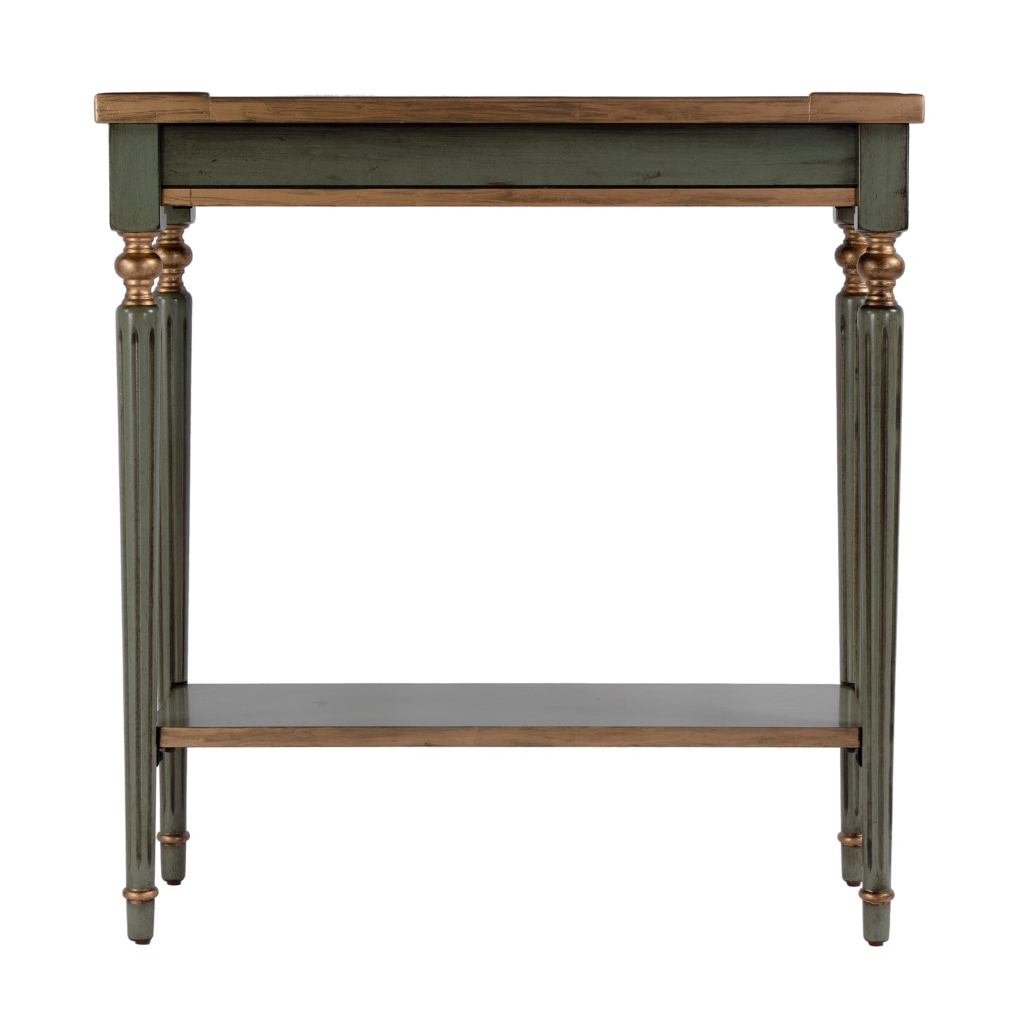 Butler Specialty Company Aubrey 29 in. W Rectangular Console Table with Lower Open Shelf, Pastel Green