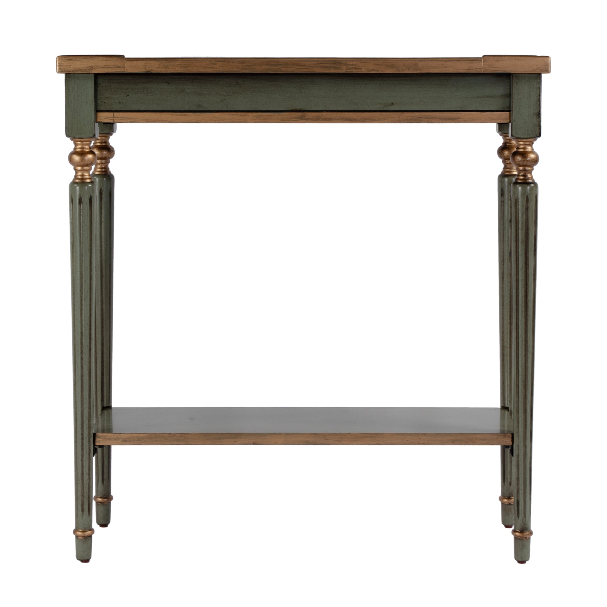 Butler Specialty Company Aubrey 29 in. W Rectangular Console Table with Lower Open Shelf, Pastel Green