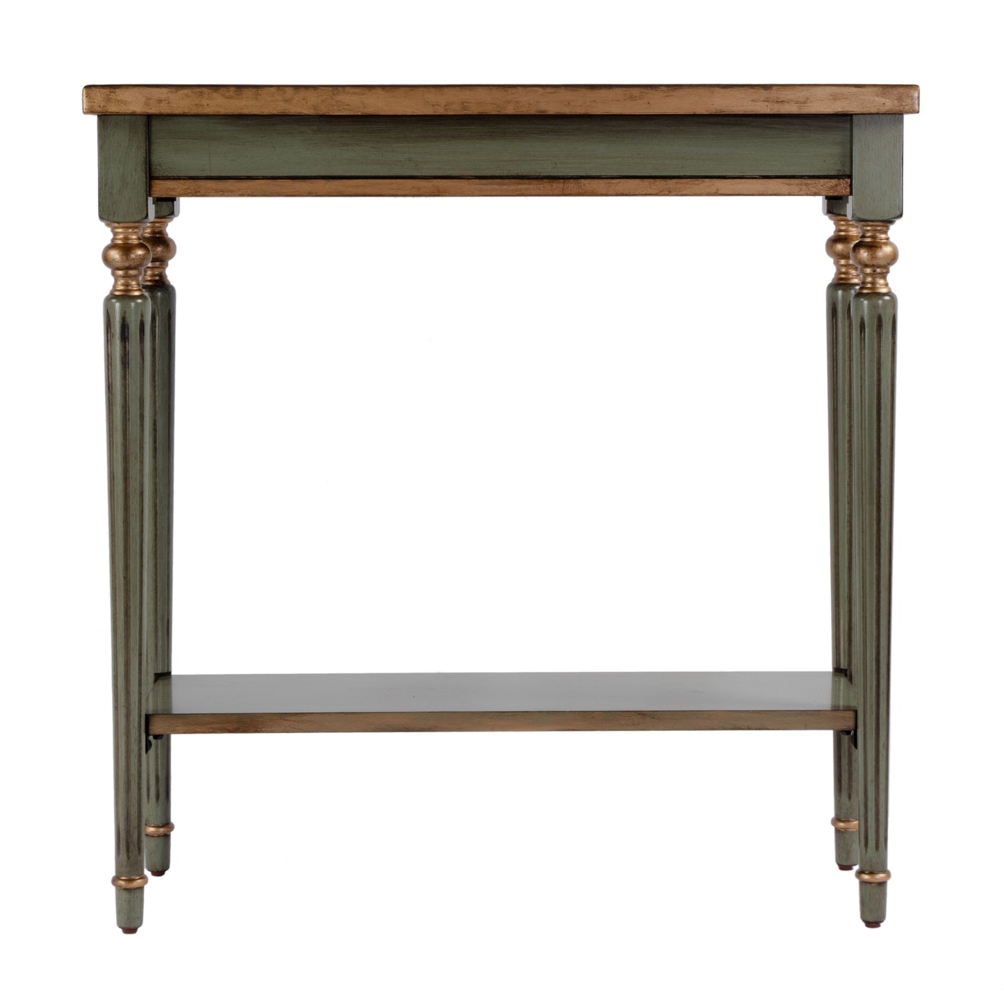 Butler Specialty Company Aubrey 29 in. W Rectangular Console Table with Lower Open Shelf, Pastel Green