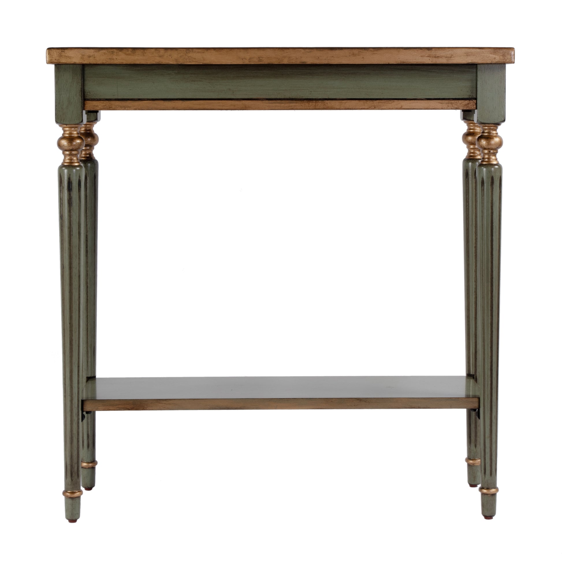 Butler Specialty Company Aubrey 29 in. W Rectangular Console Table with Lower Open Shelf, Pastel Green