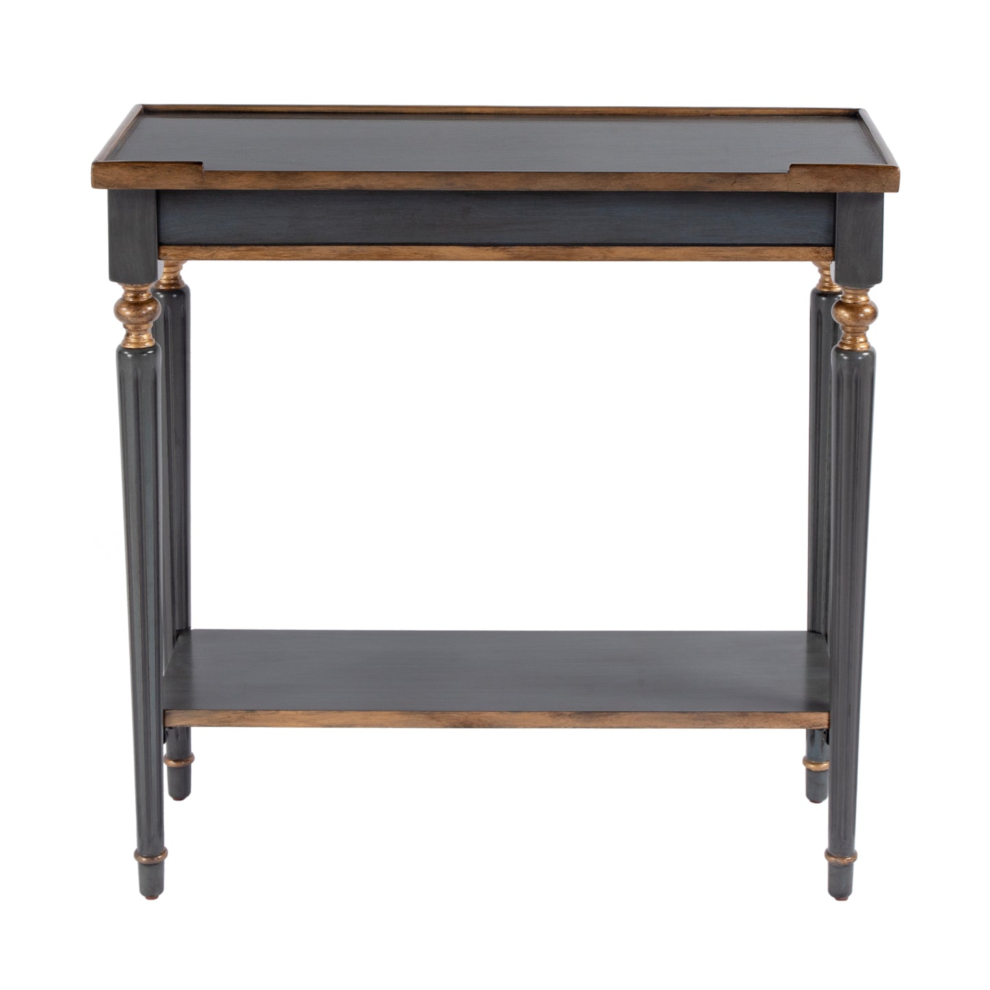 Butler Specialty Company Aubrey 29 in. W Rectangular Console Table with Lower Open Shelf, Pastel Blue