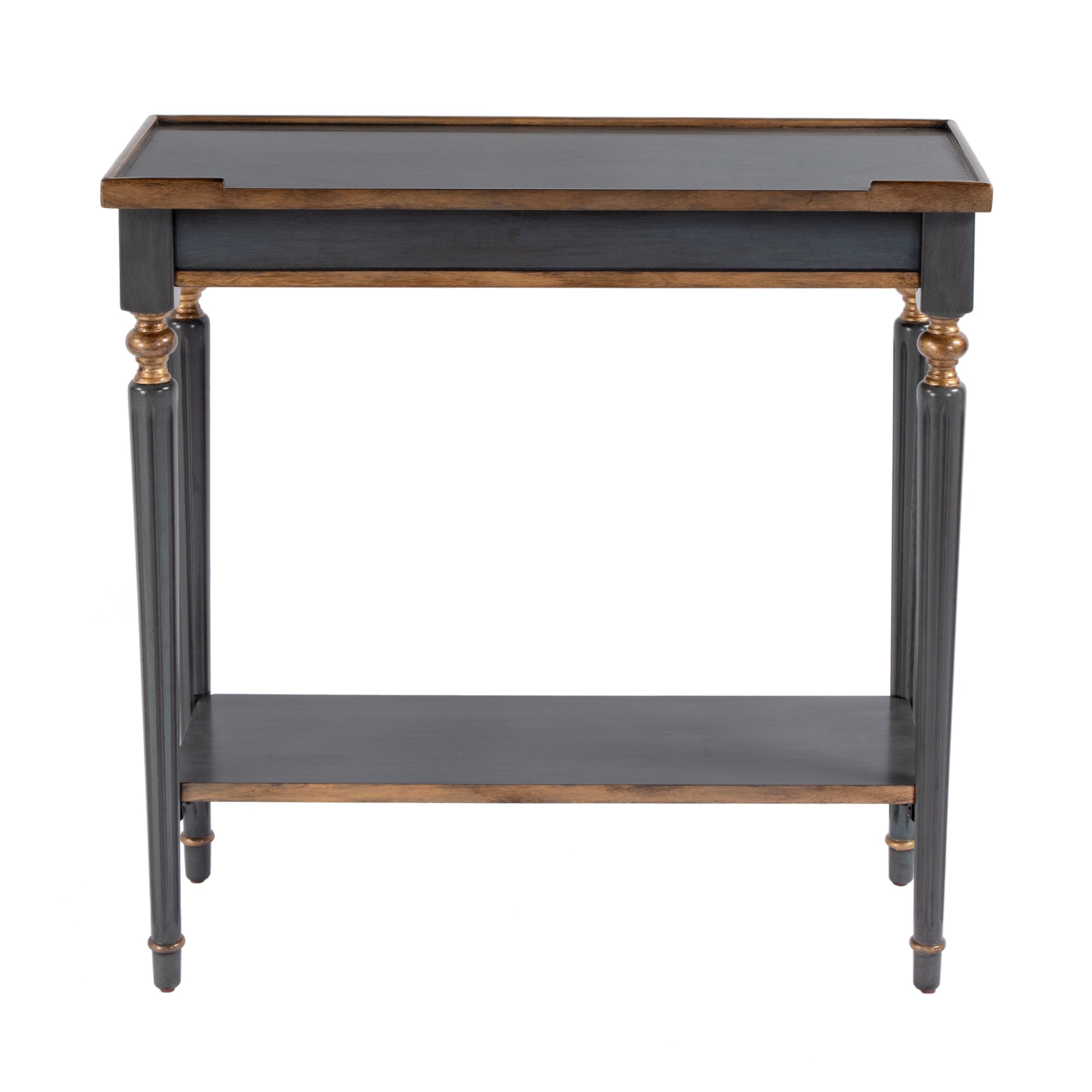 Butler Specialty Company Aubrey 29 in. W Rectangular Console Table with Lower Open Shelf, Pastel Blue