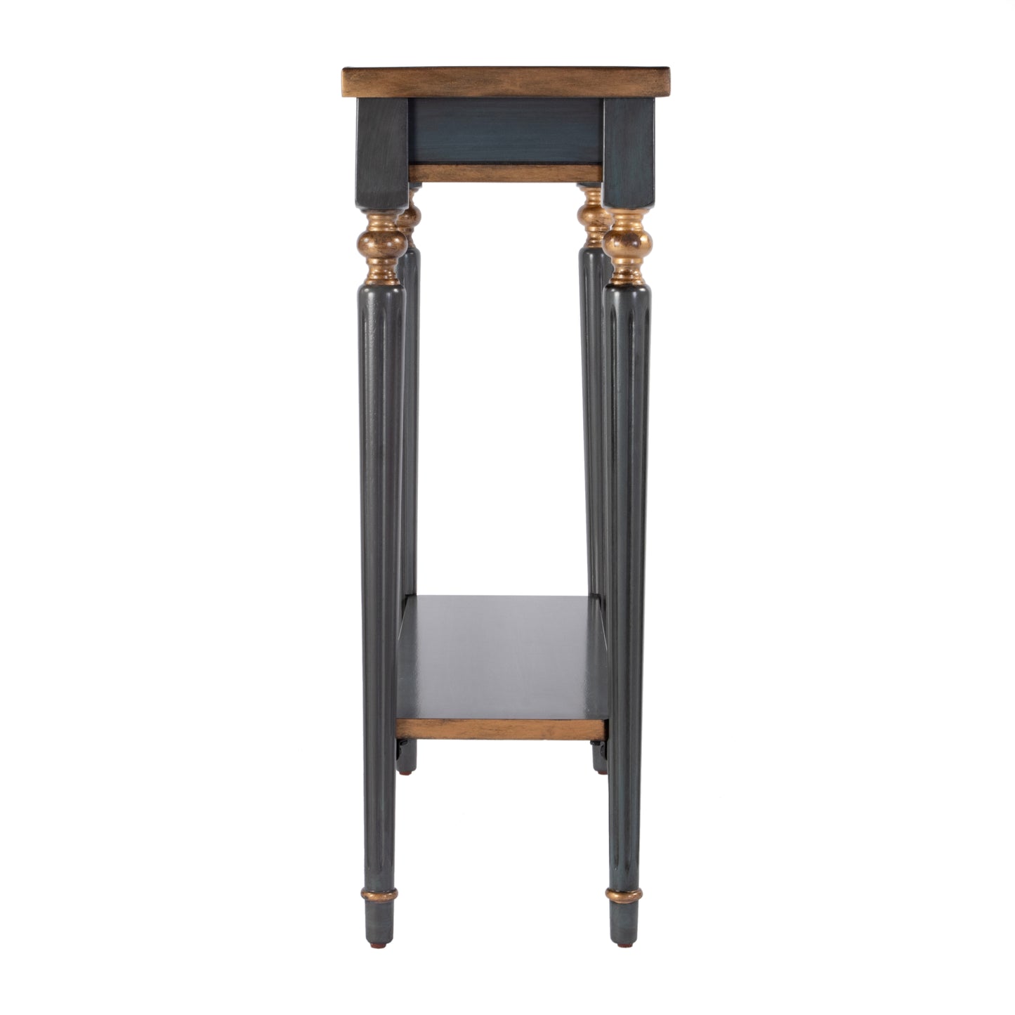 Butler Specialty Company Aubrey 29 in. W Rectangular Console Table with Lower Open Shelf, Pastel Blue