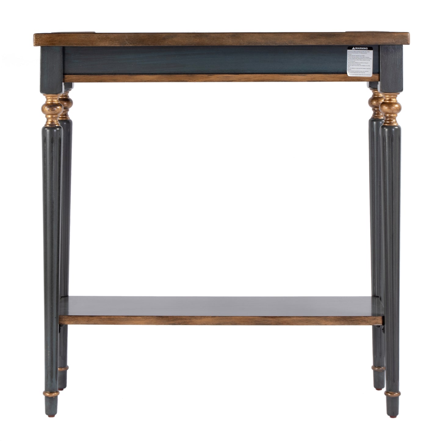Butler Specialty Company Aubrey 29 in. W Rectangular Console Table with Lower Open Shelf, Pastel Blue