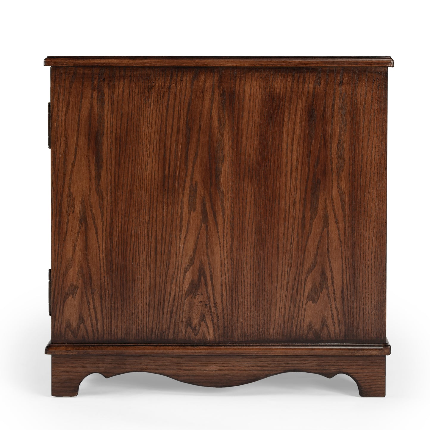 Butler Specialty Company Gregory 14.5 in. W Rectangular Wood Storage Side Table with Magazine Holder and Pull-Out Tray, Medium Brown