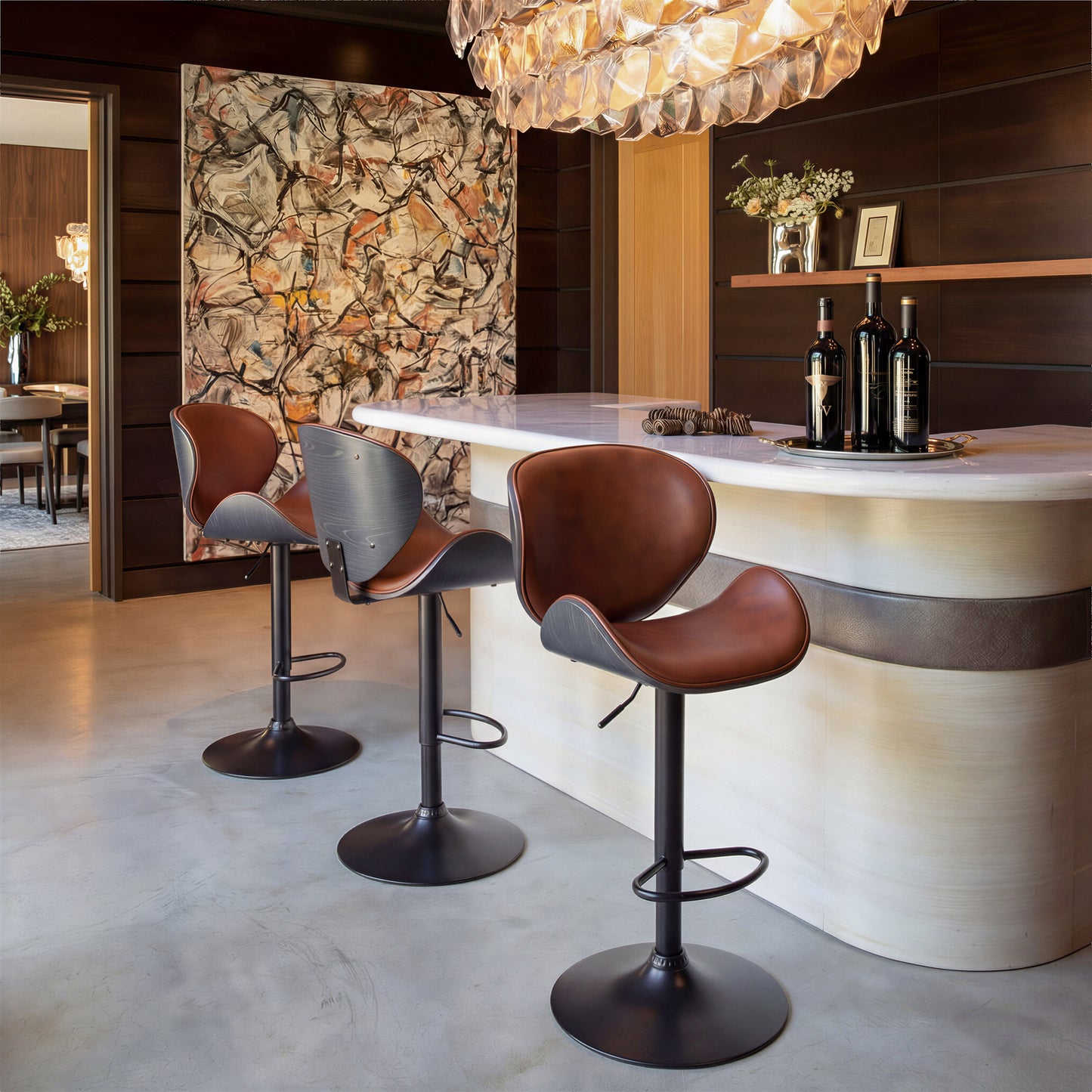 Meyane Barstool Brown - 10