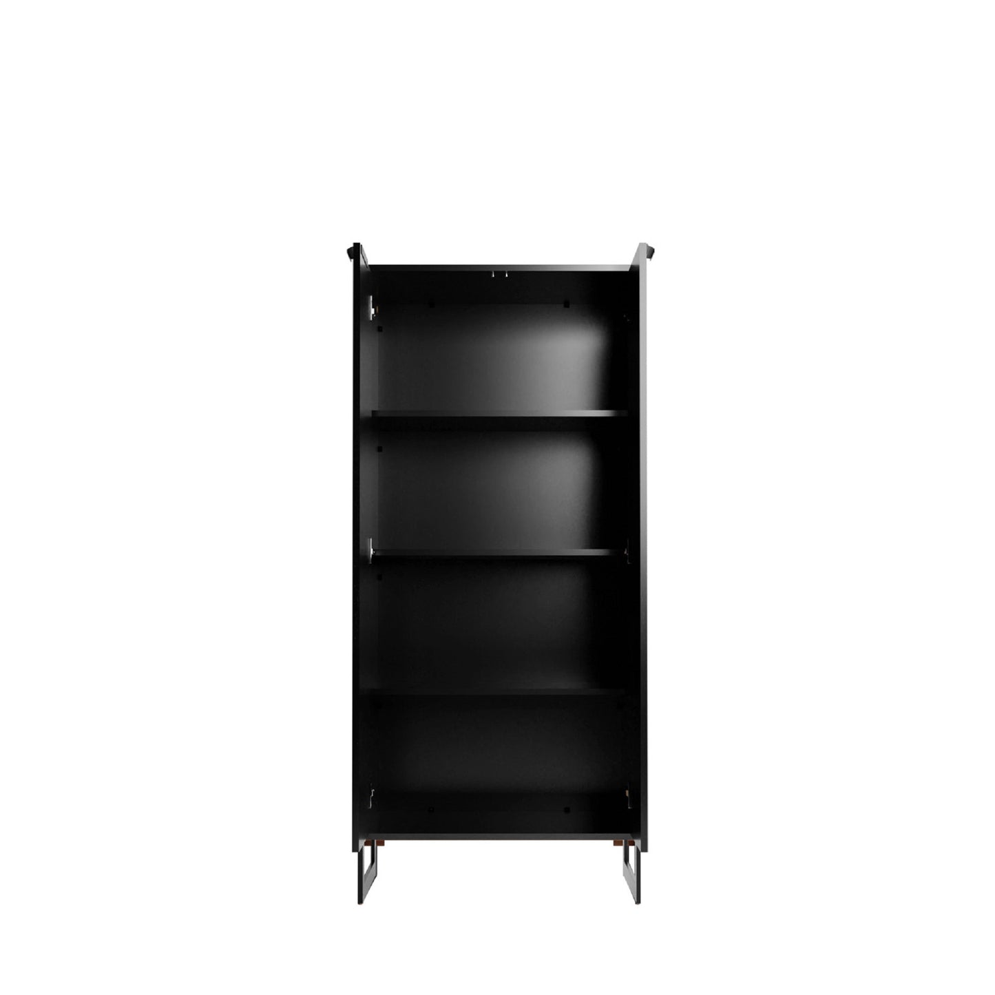 Manhattan Comfort Lexington 59.72 Bookcase with 4 Shelves in Black 72552