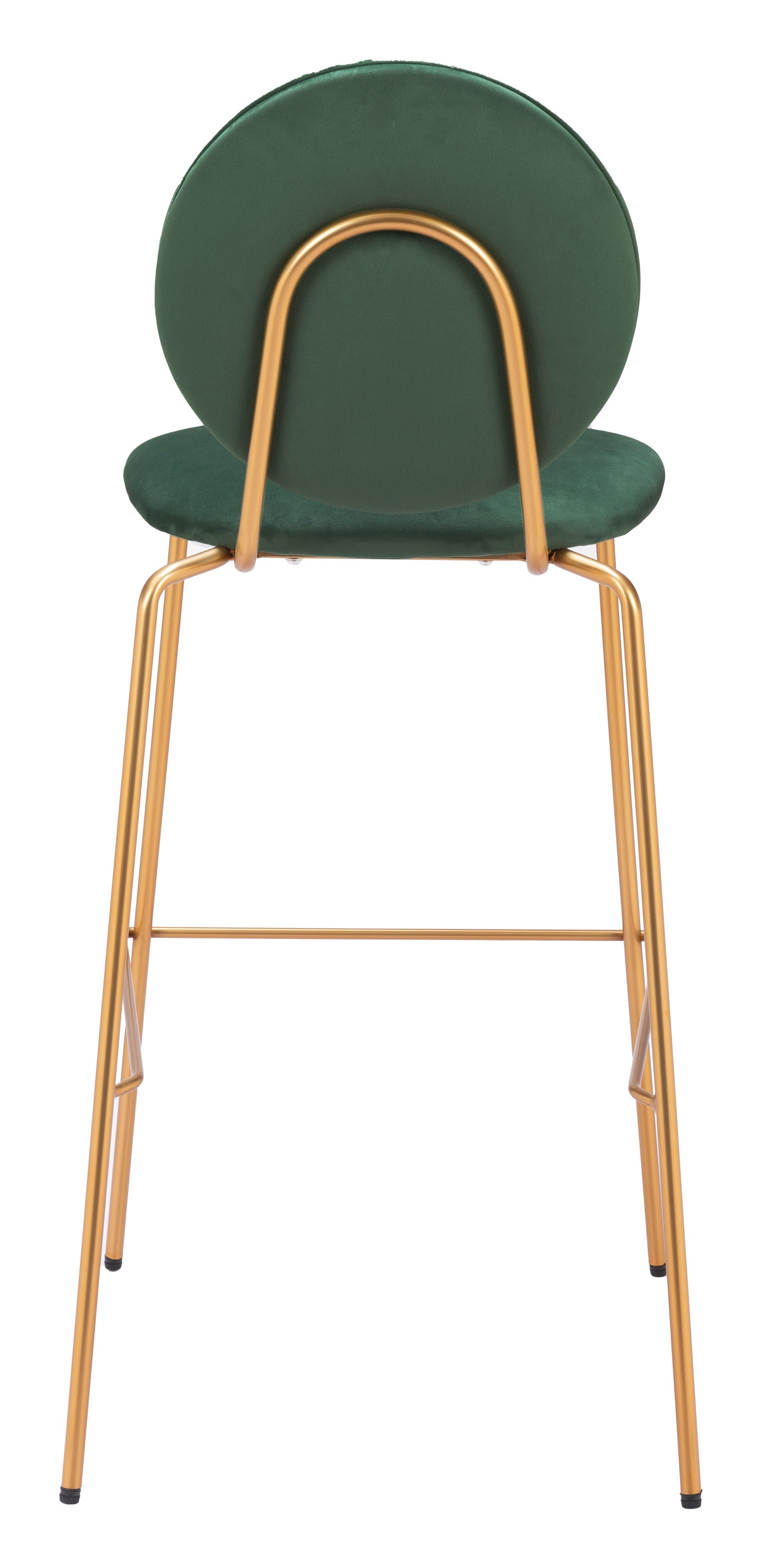 Odessa Barstool (Set of 2) Green & Gold - 4