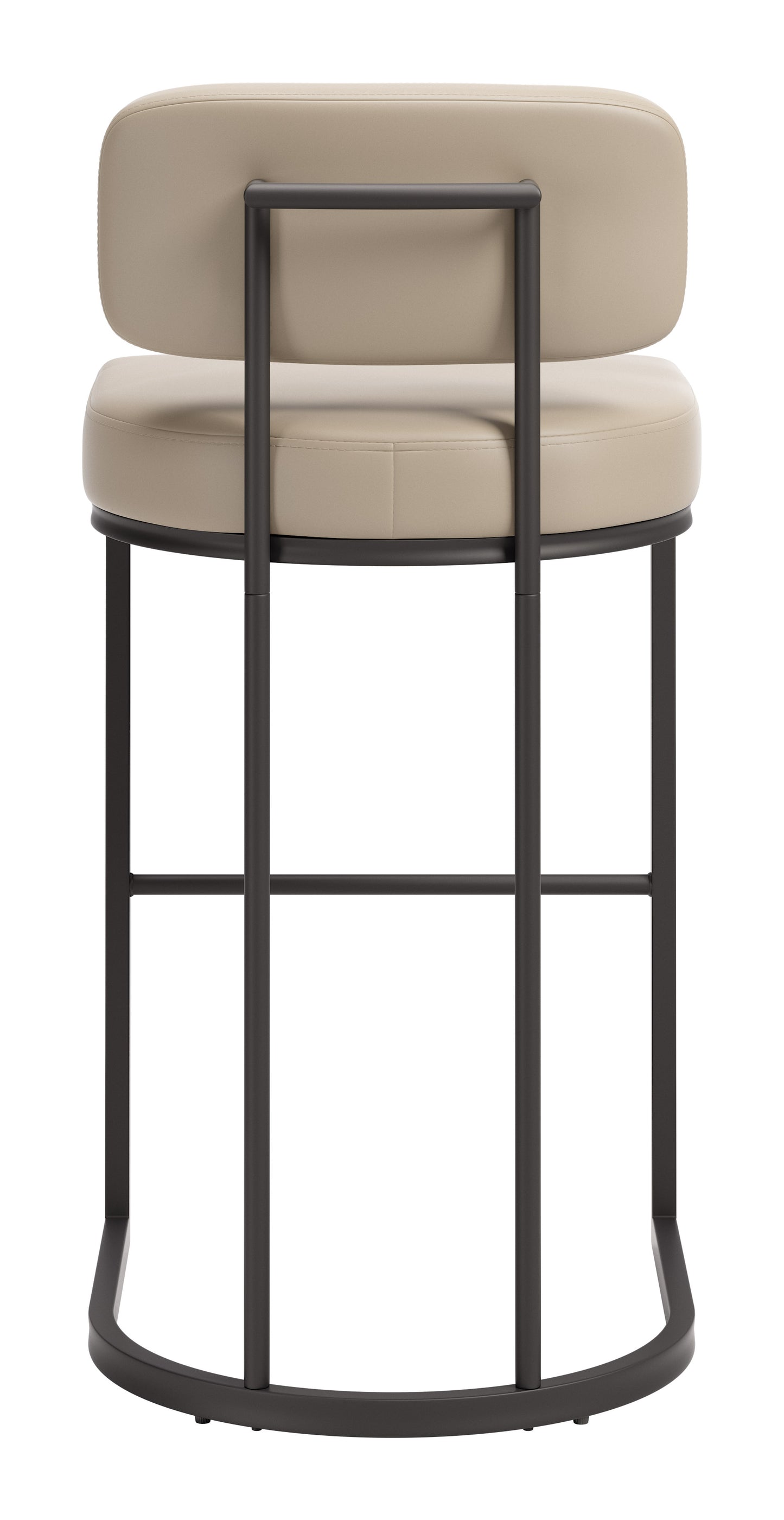 Velar Barstool (Set of 2) Beige & Gray - 4