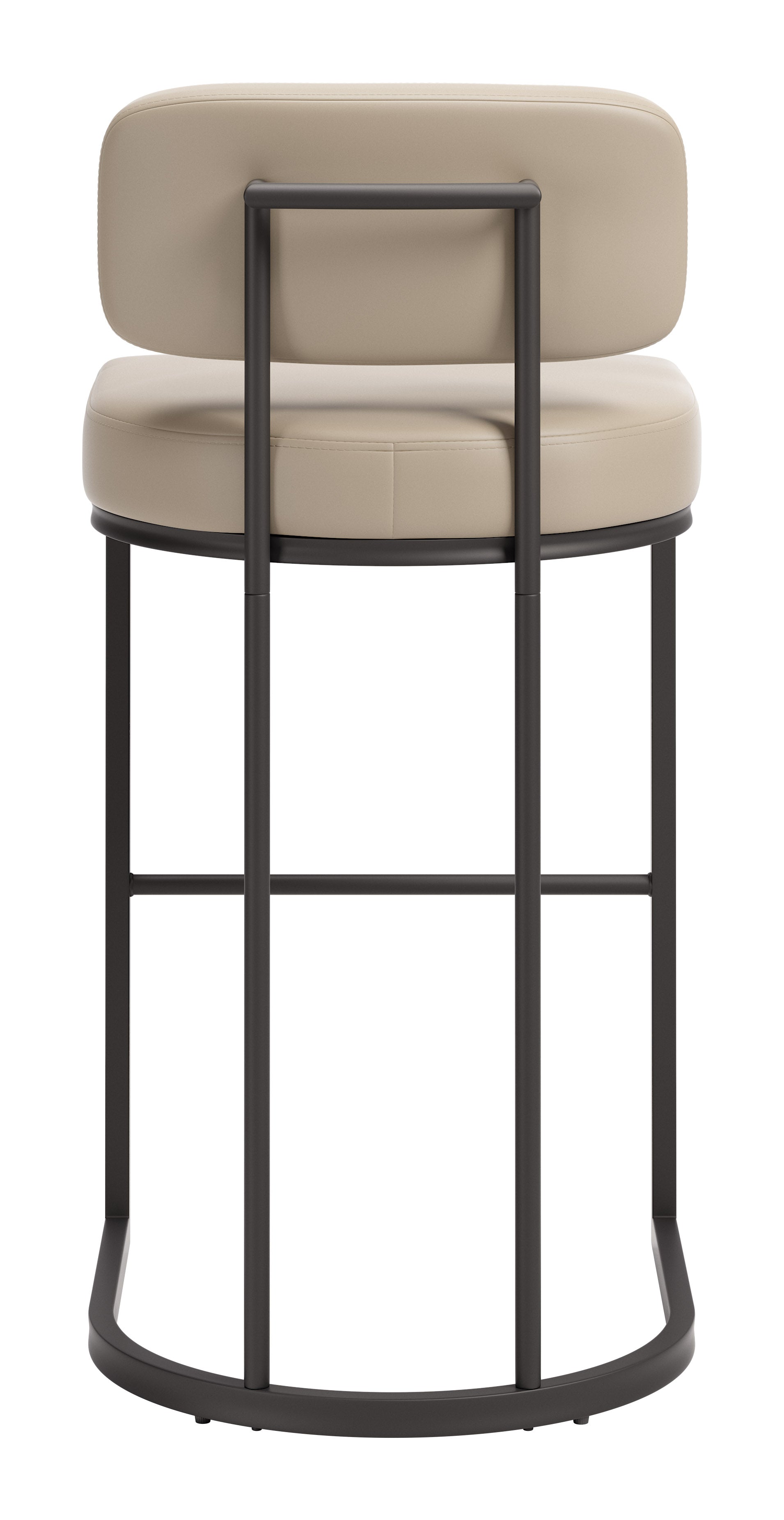Velar Barstool (Set of 2) Beige & Gray - 4