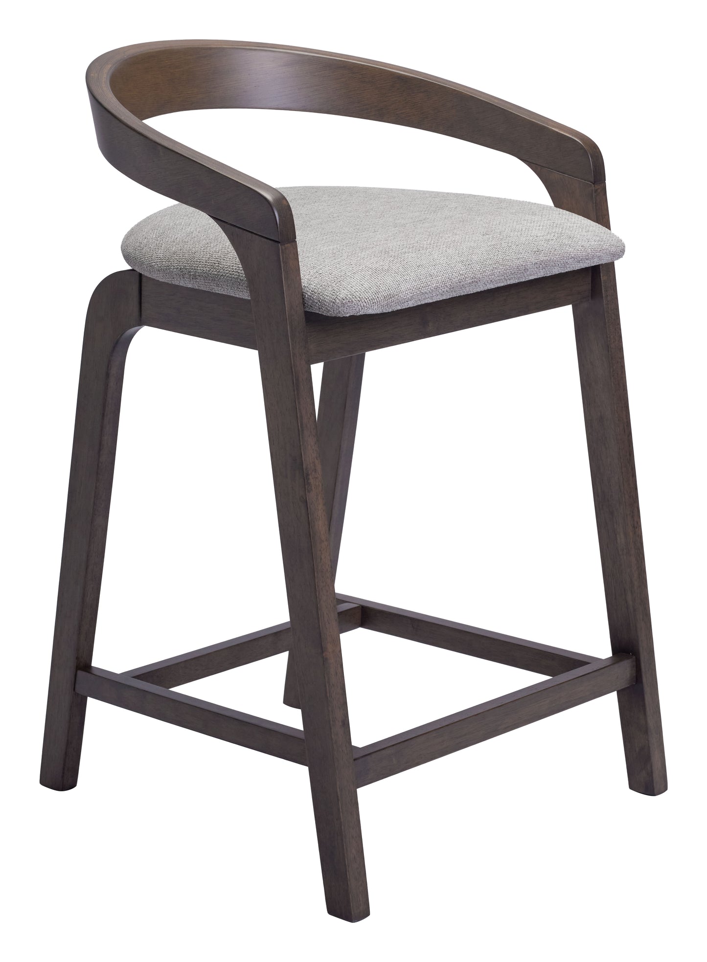 Troy Counter Stool (Set of 2) Dove Gray & Espresso - 6