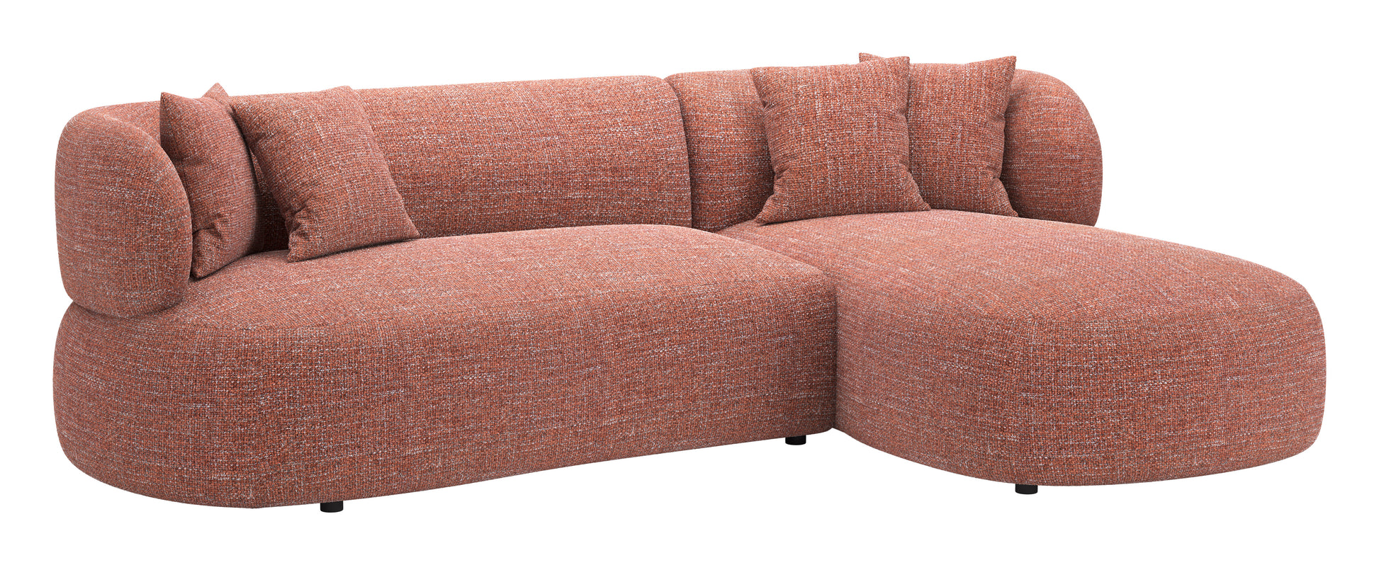 Venezia Chaise Sectional Brown