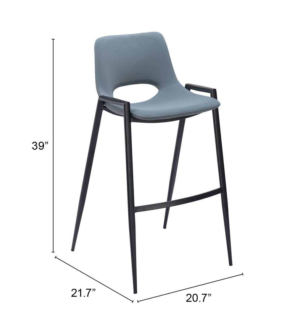 Desi Barstool (Set of 2) Blue