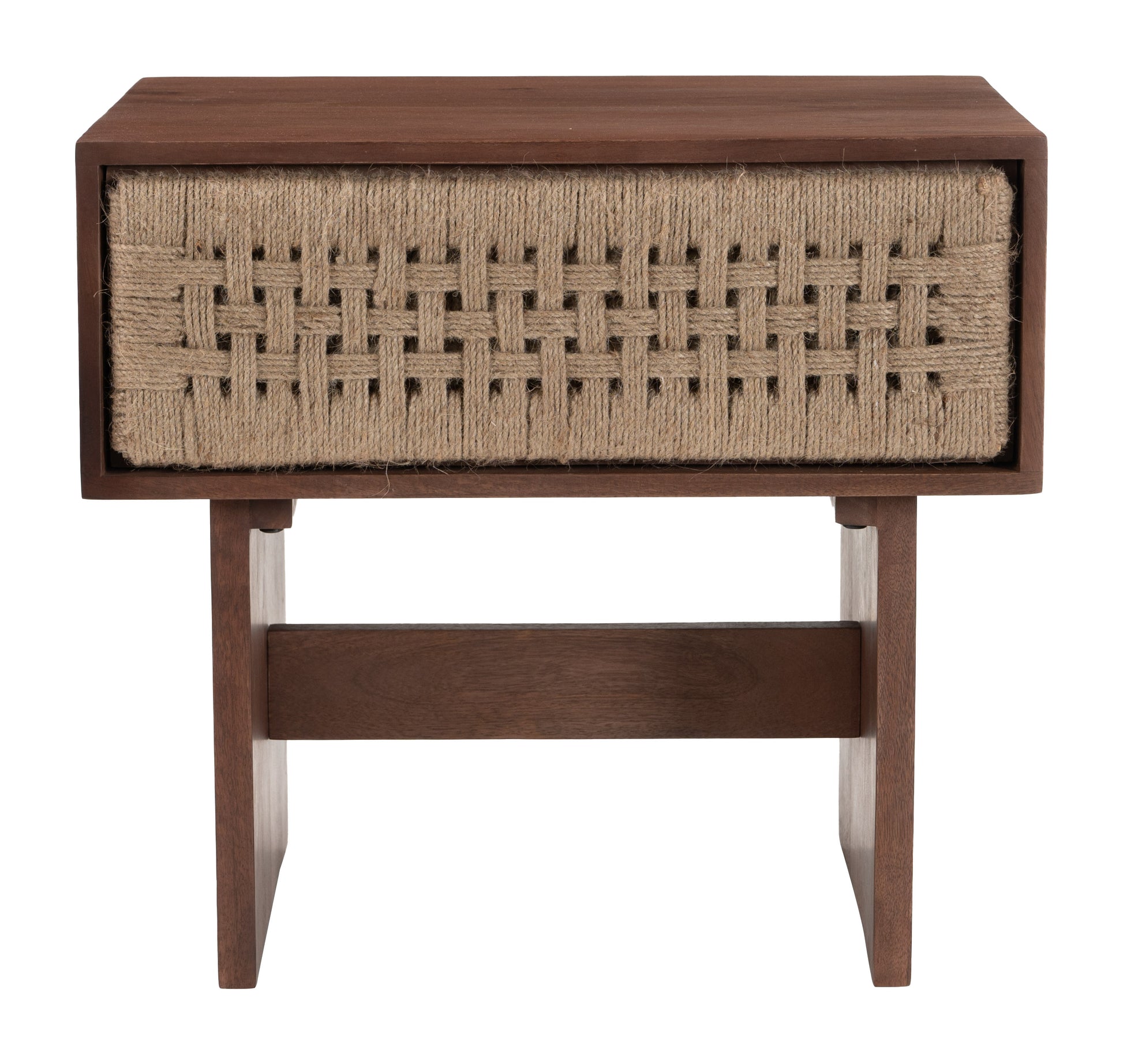 Amaria Nightstand Natural & Walnut - 3