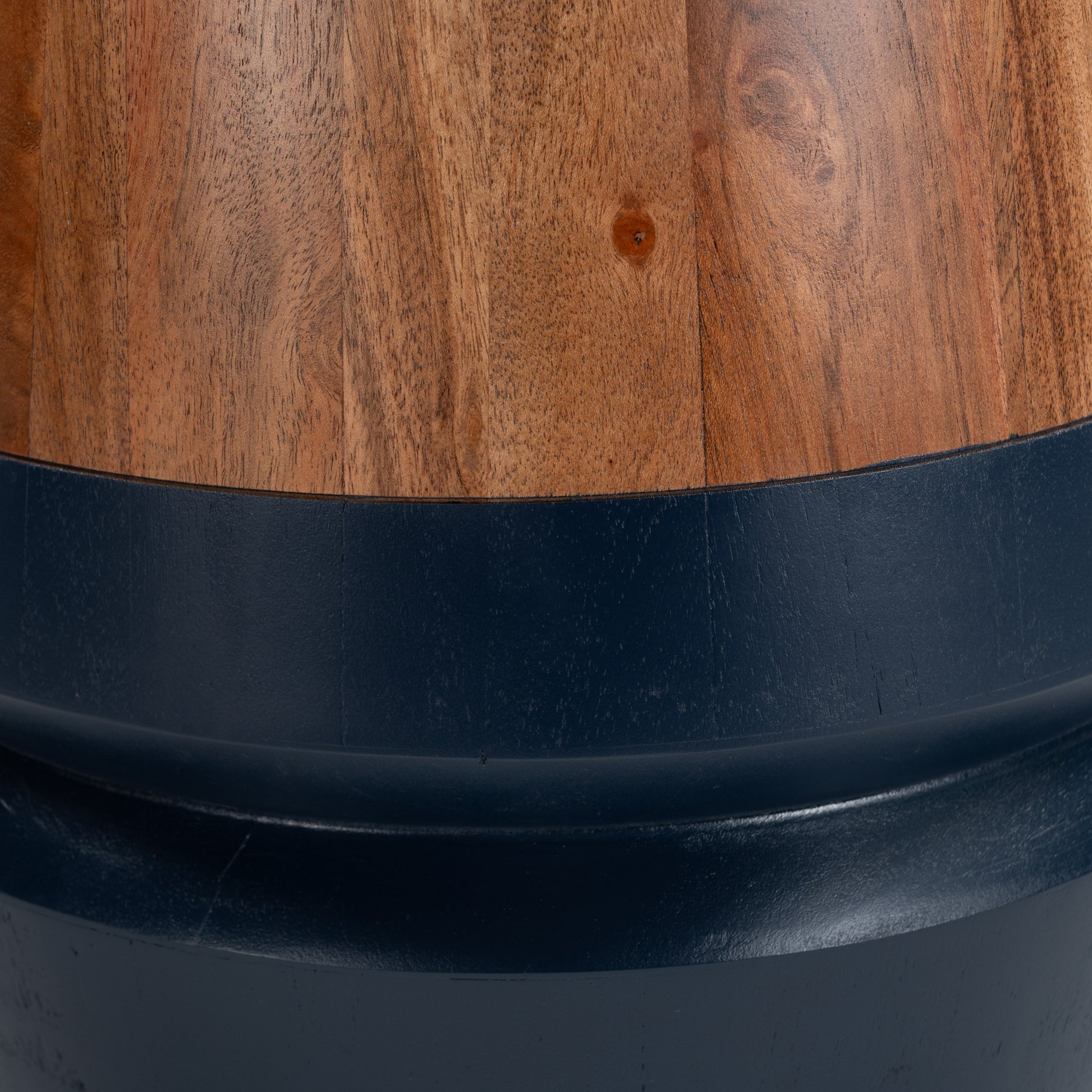 Tornos Side Table Walnut & Deep Blue - 5