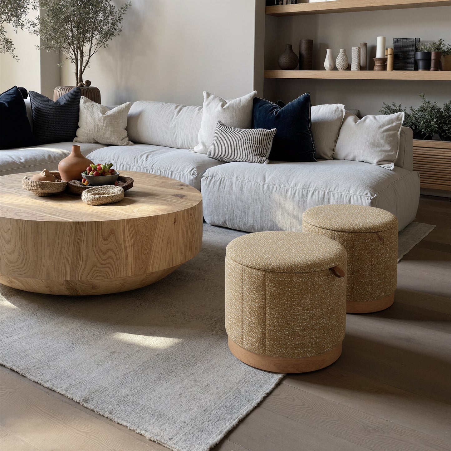 Fije Storage Ottoman Oat Yellow - 10