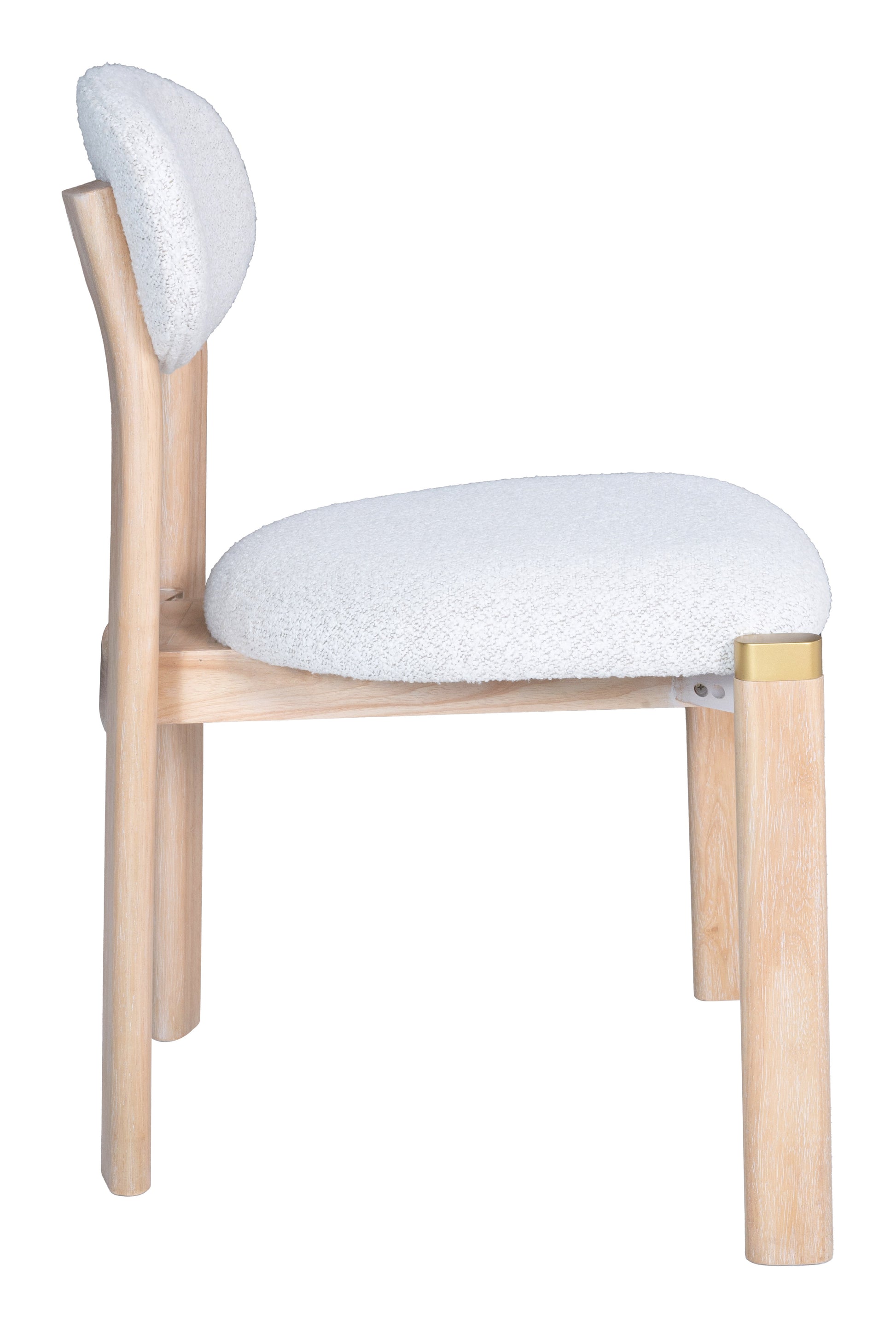 Rilou Dining Chair (Set of 2) White & Natural - 2