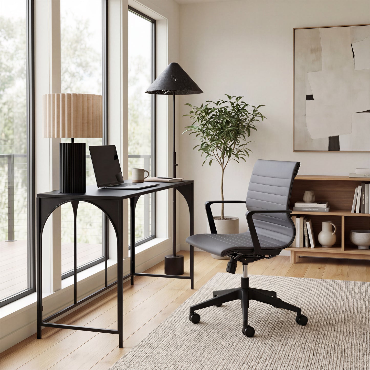 Aurora Table Lamp Beige & Black - 9