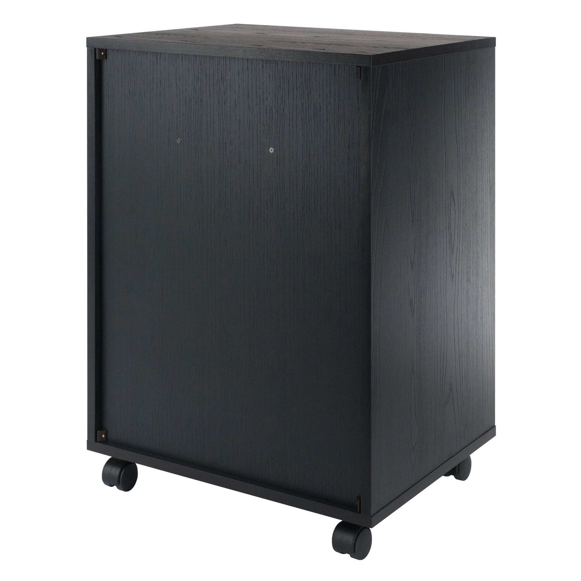 Halifax Bins & Drawers Storage Mobile Cabinet, Black