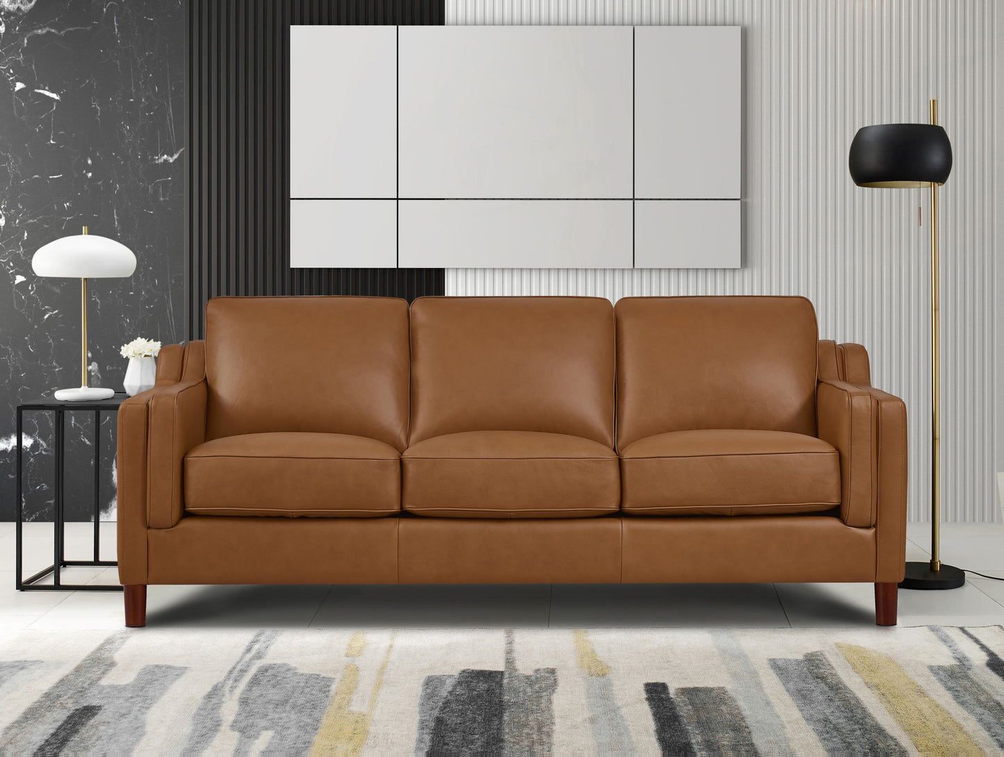 Bella Sofa Cognac Brown