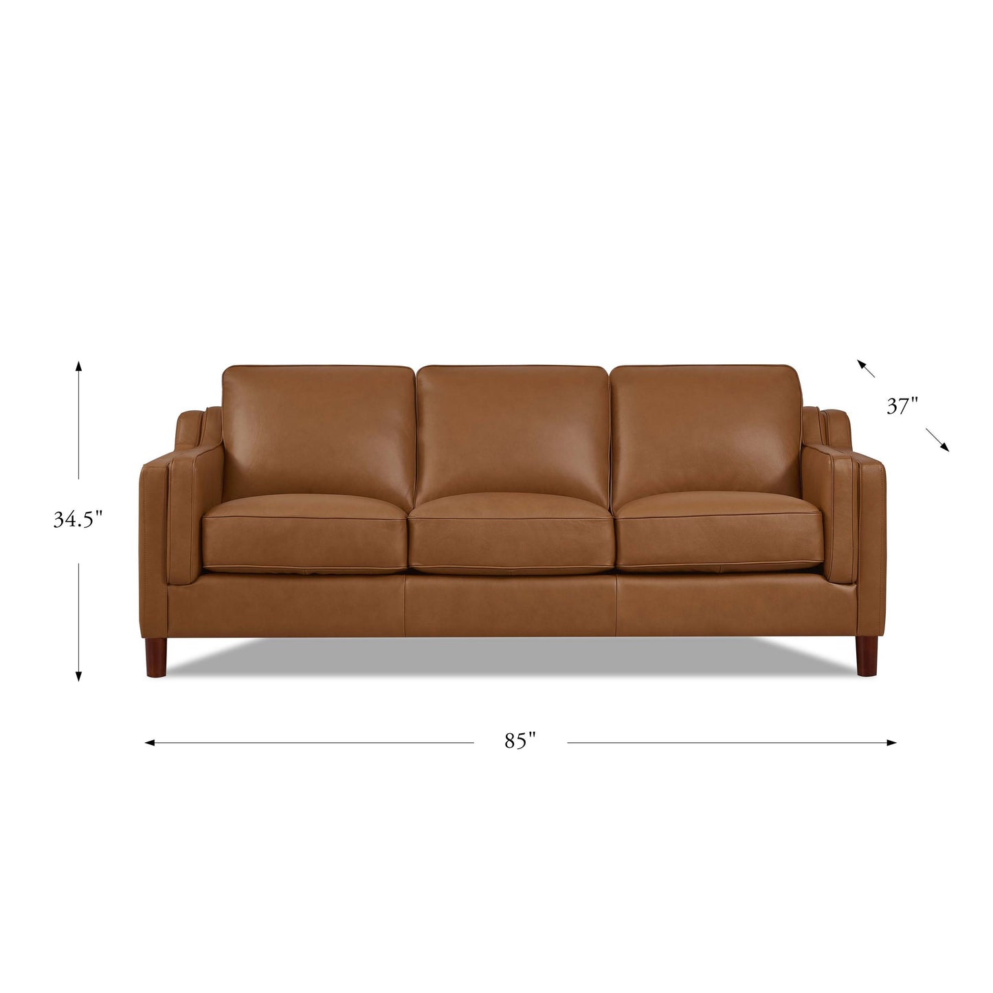 Bella Sofa Cognac Brown