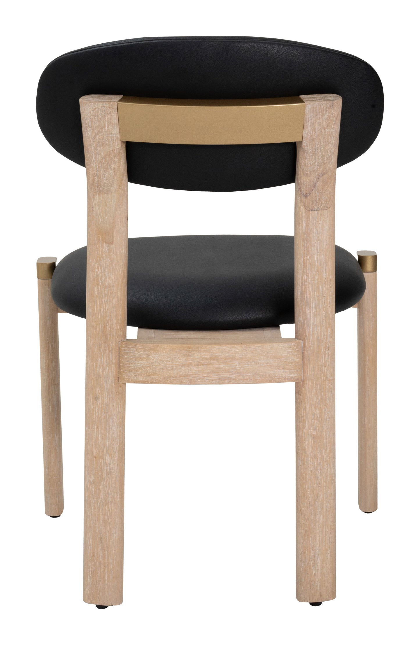 Rilou Dining Chair (Set of 2) Black & Natural - 4