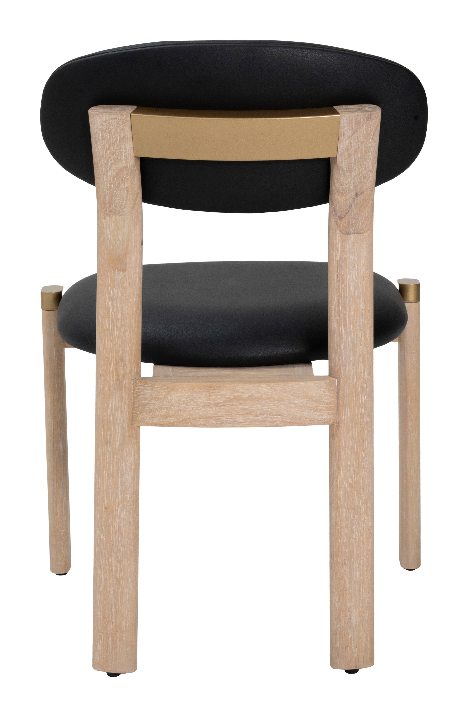 Rilou Dining Chair (Set of 2) Black & Natural - 4