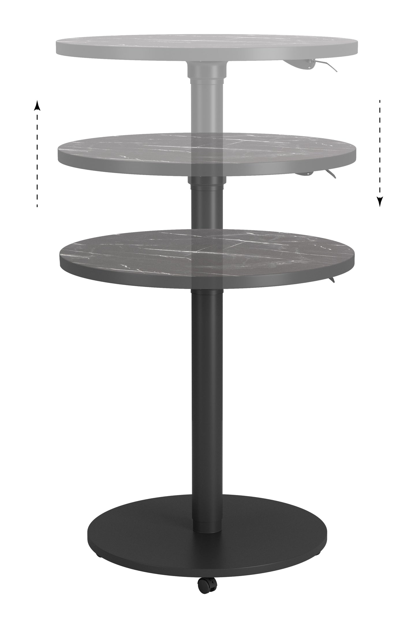 Mule Adjustable Bar Table Black - 7