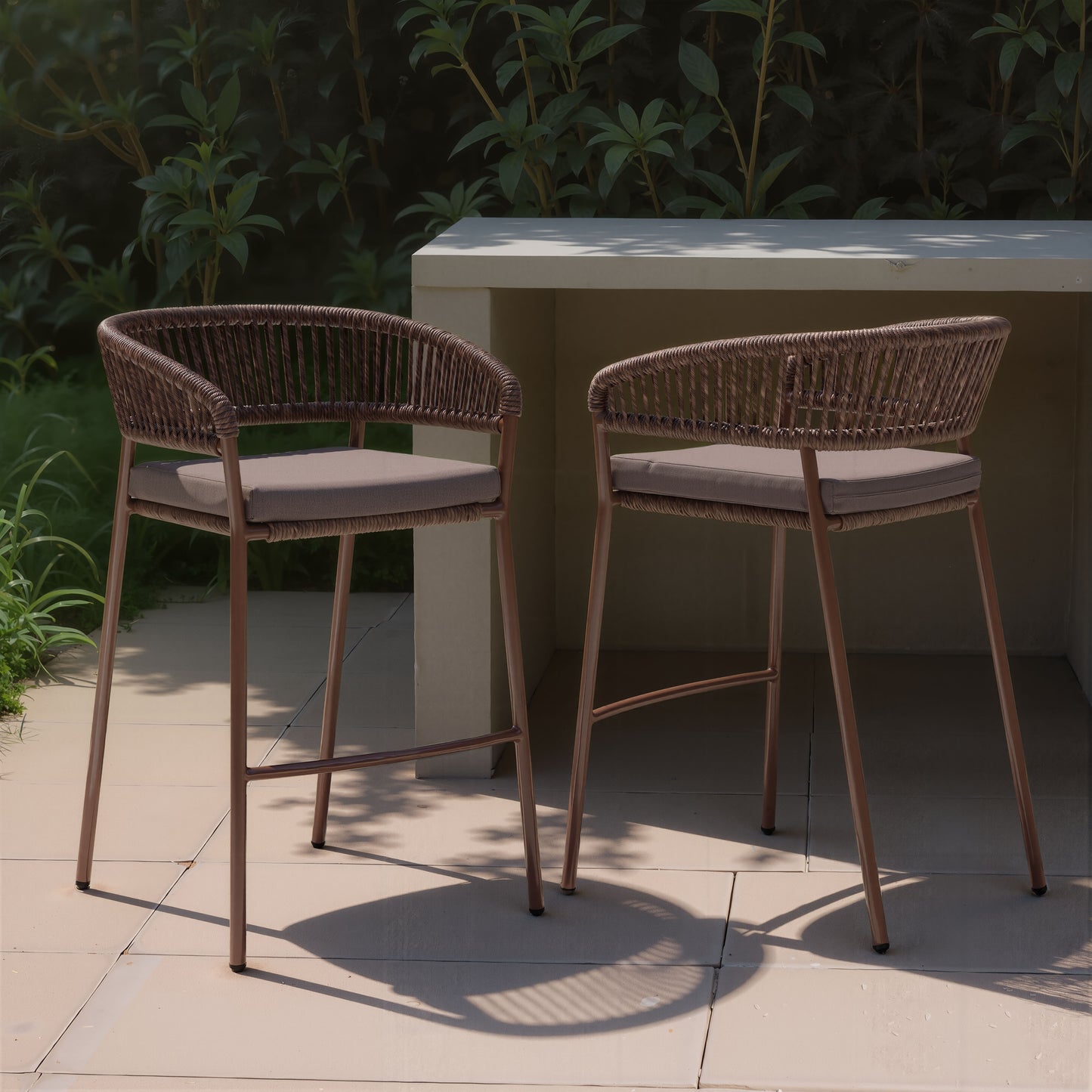 Skye Barstool (Set of 2) Brown - 8