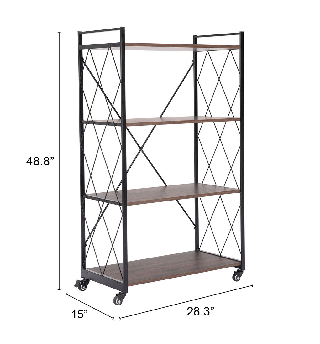 Romania Shelf Walnut & Black