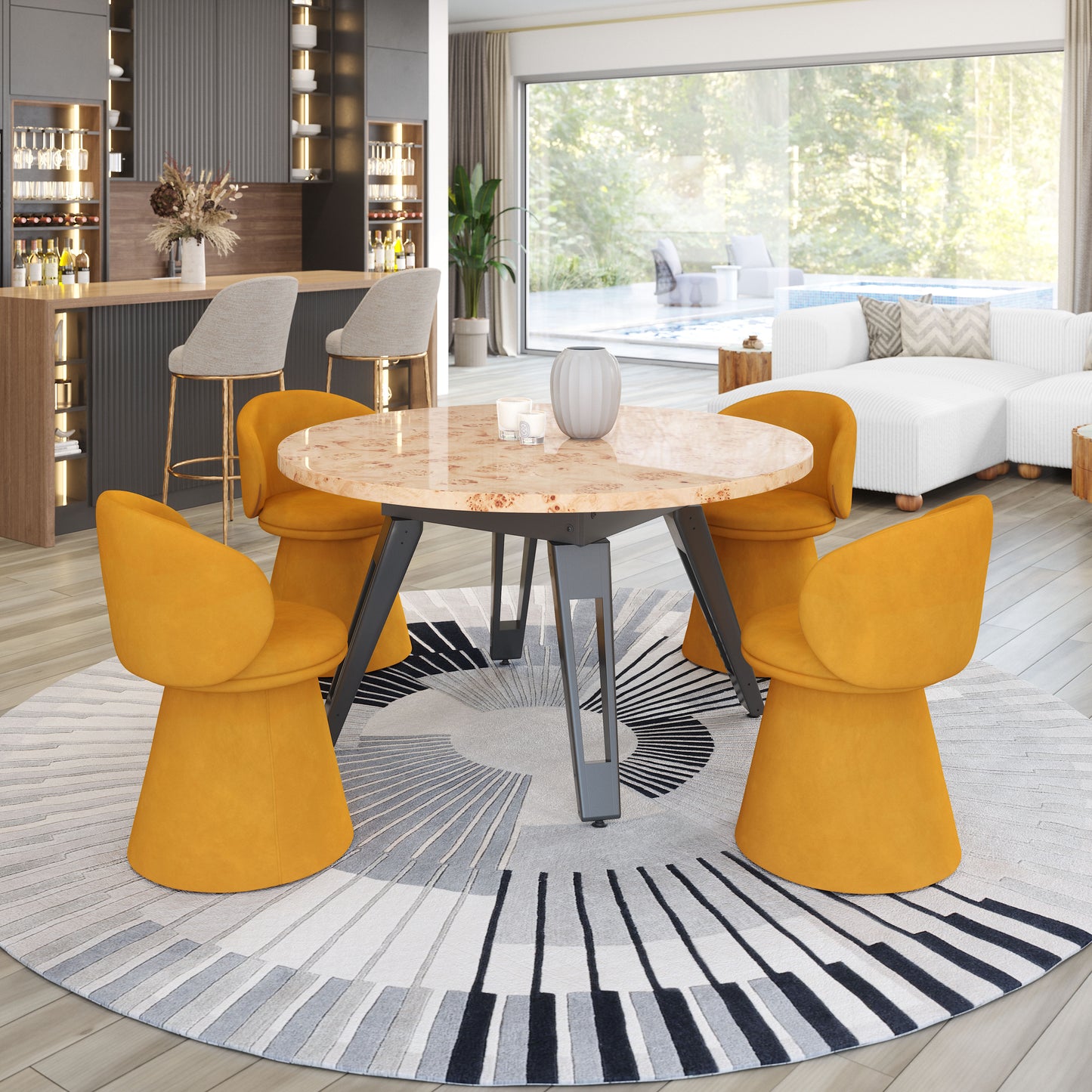 Burl 2 in 1 Table Natural - 13