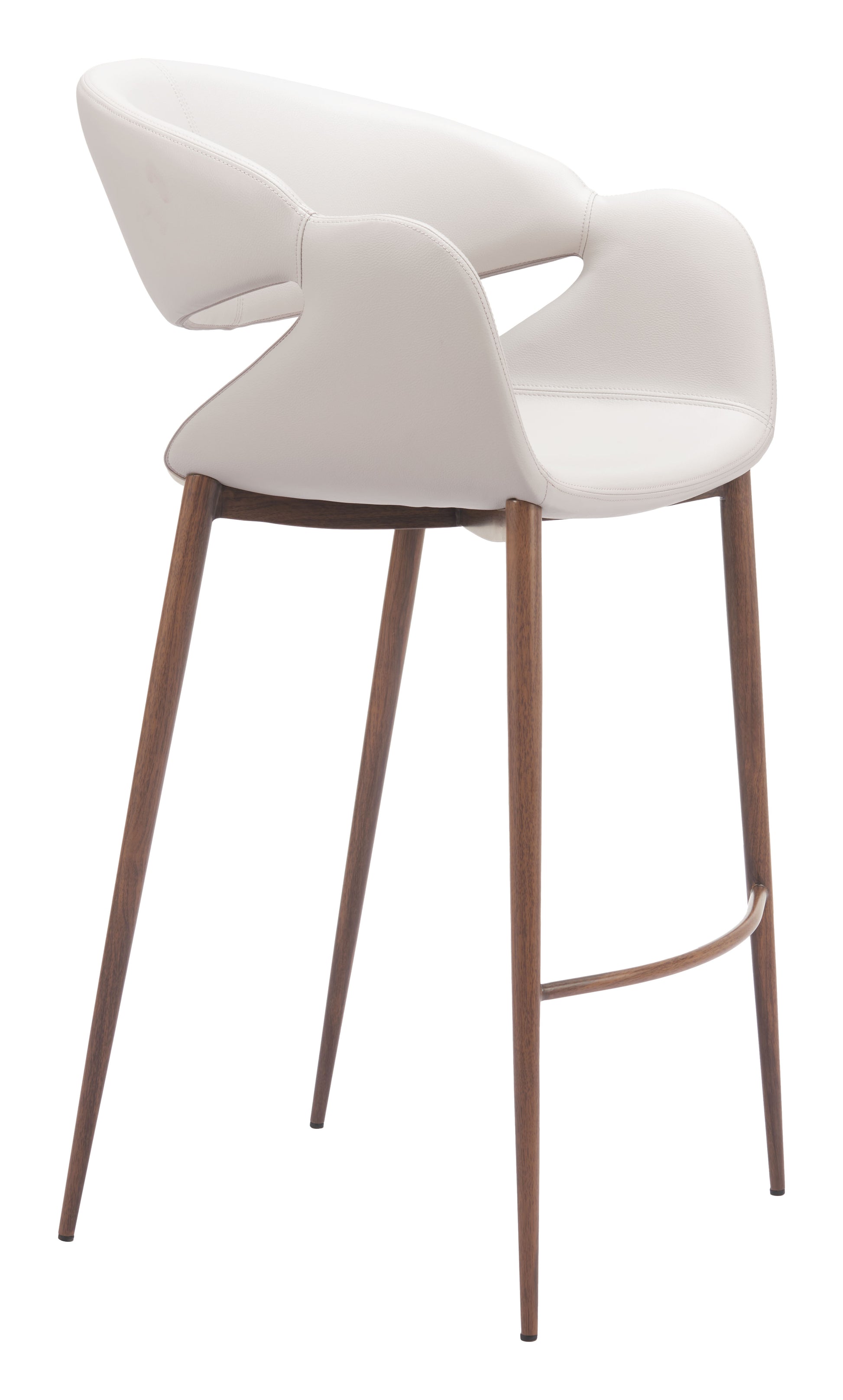 Limay Barstool Beige & Walnut - 6