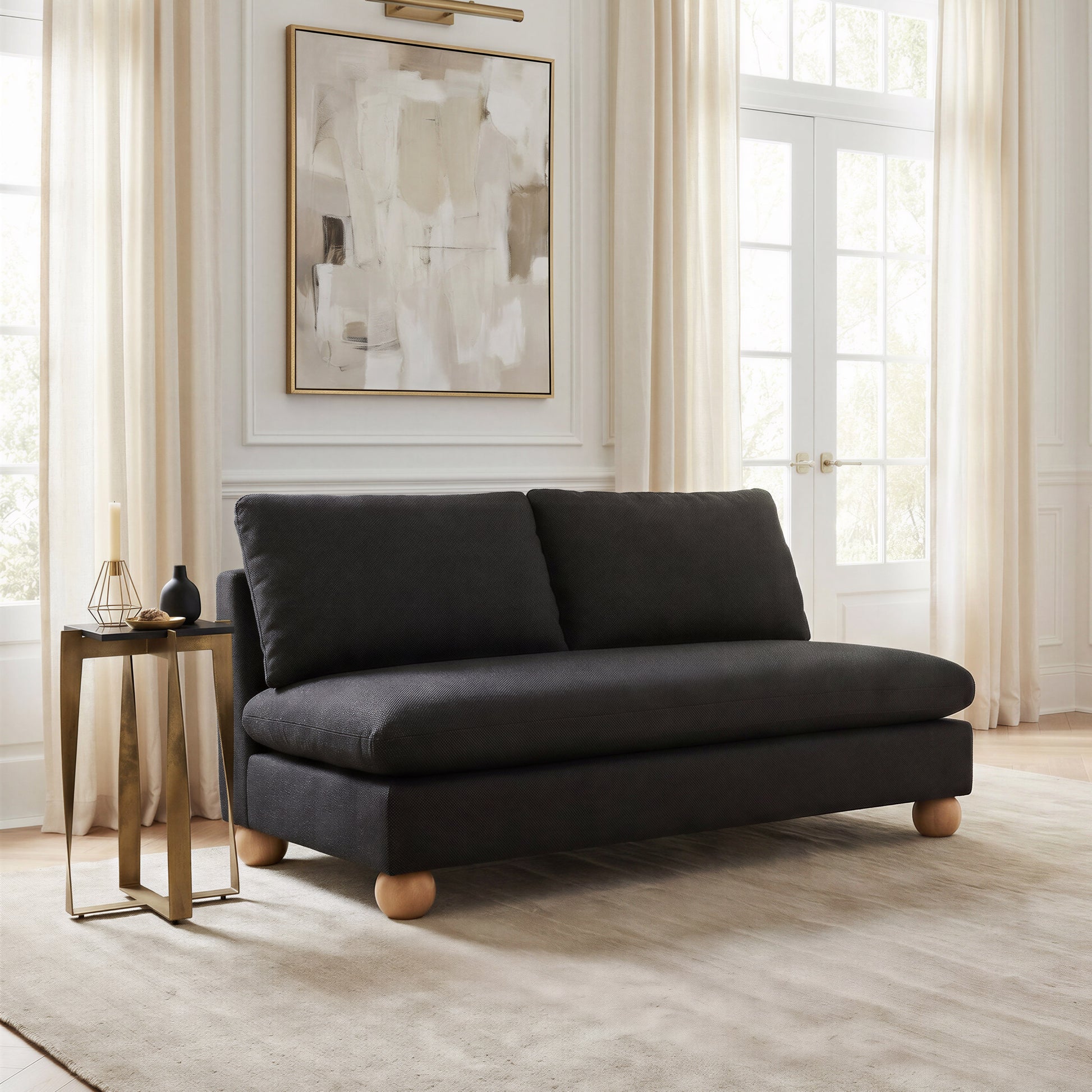 Minze Loveseat Black - 8