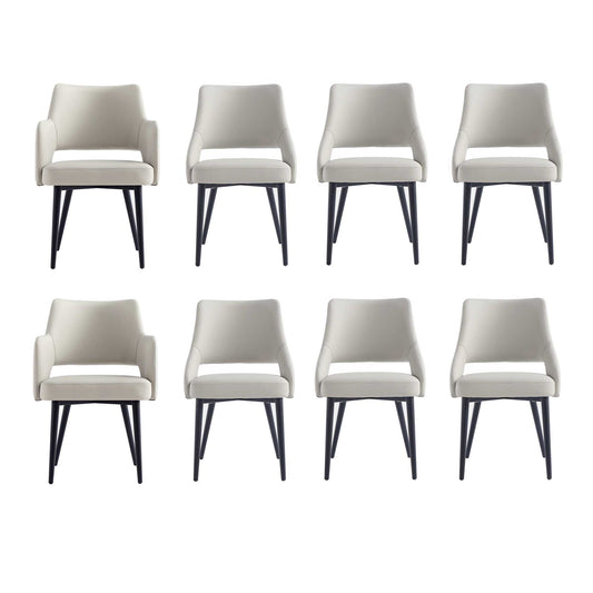 Tremont Modern 8-Piece Dining Chair Set in Stone Gray 8-DC104-ST