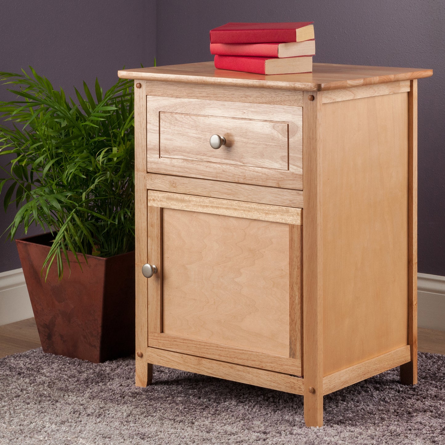 Eugene Accent Table, Nightstand, Natural