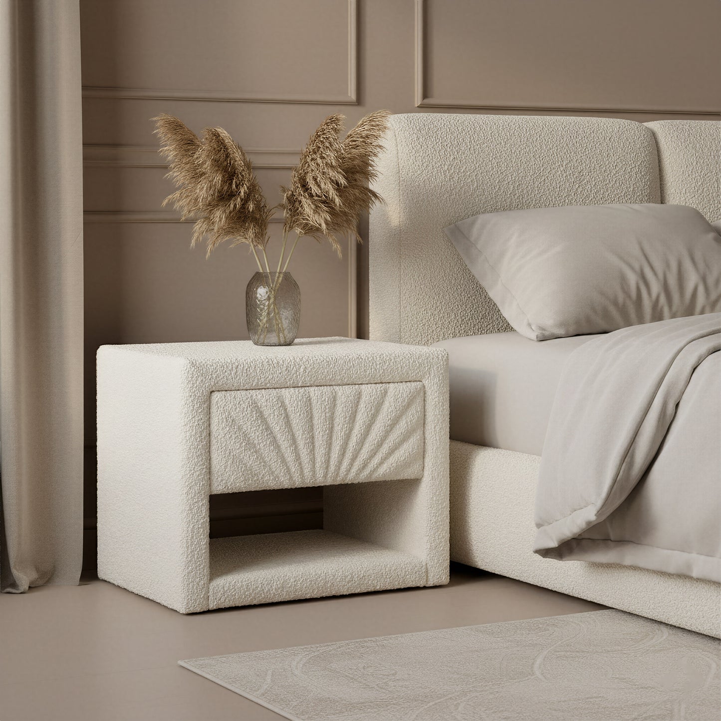 Baris Nightstand Ivory - 9