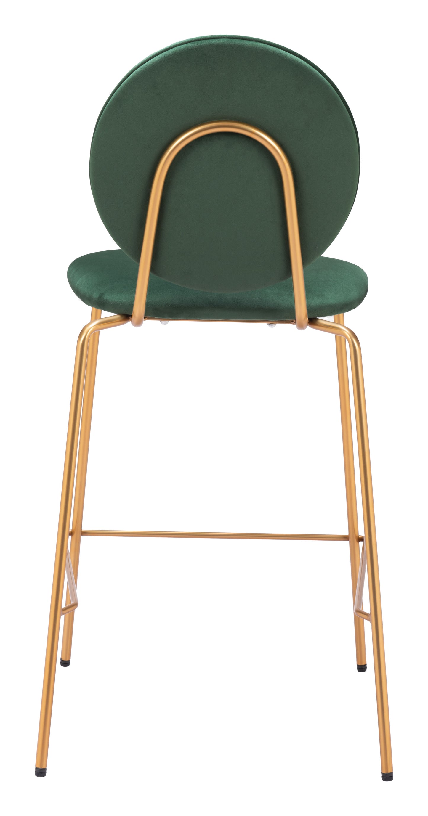 Odessa Counter Stool (Set of 2) Green & Gold - 4