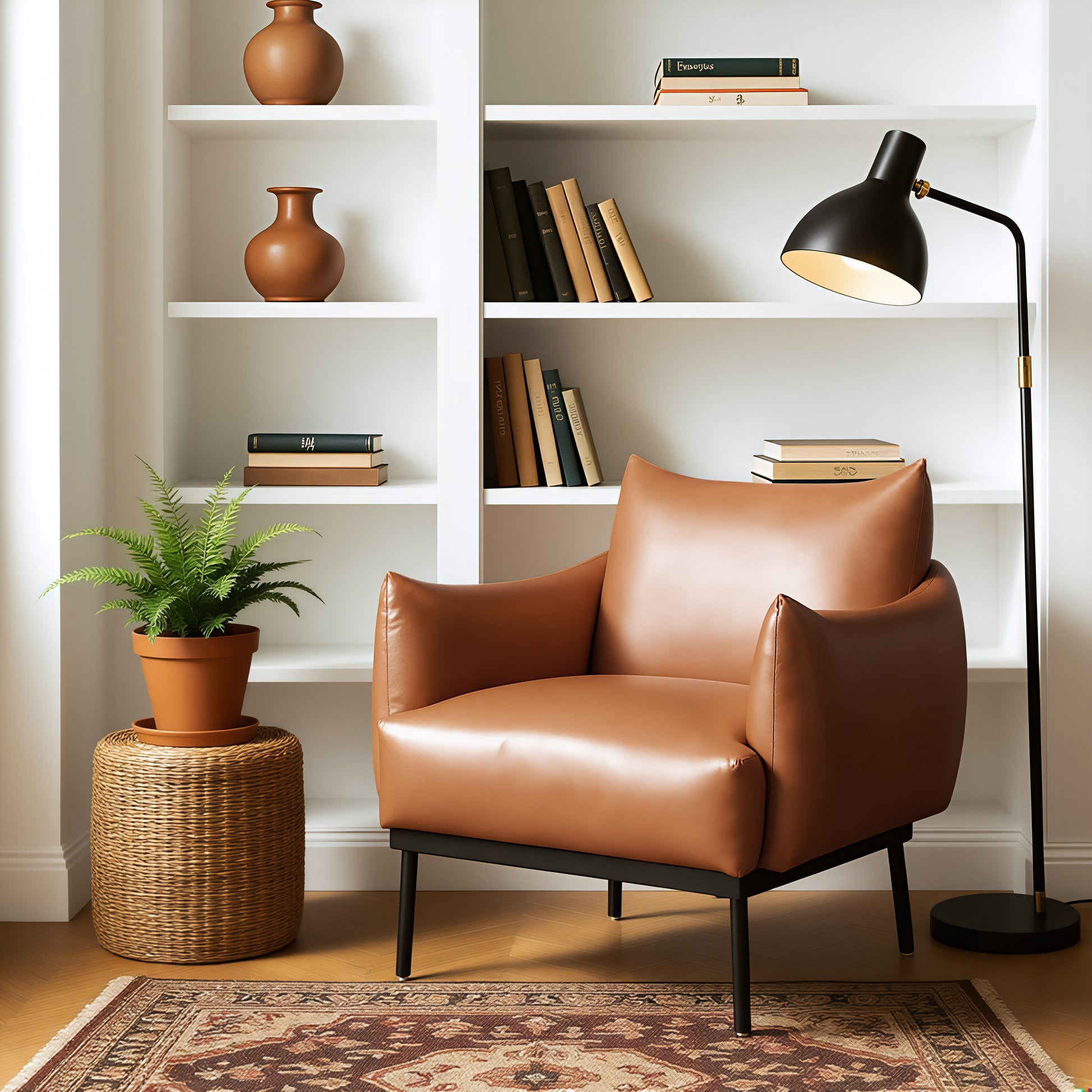Sekil Accent Chair Brown - 8